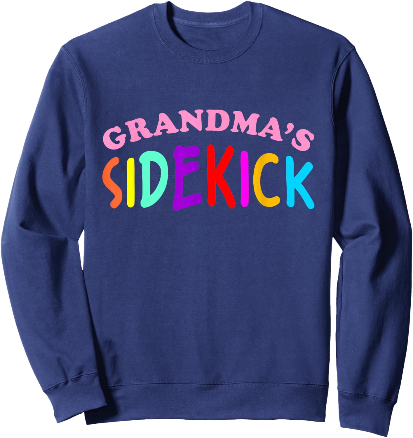 Shirts For Kids Grandma's Sidekick Kids Clothes Sweatshirt - Sweatshirt | Navy