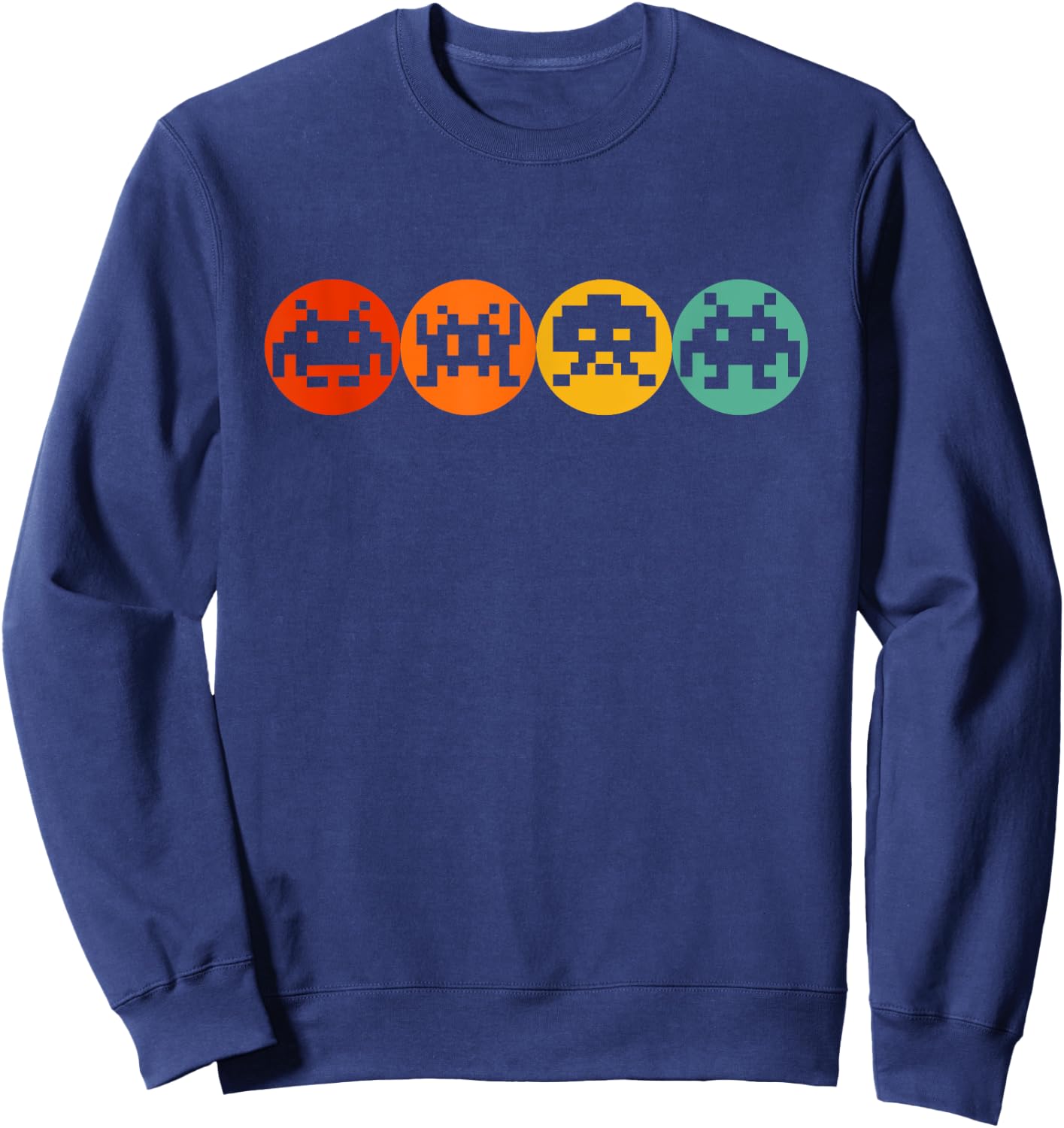 80s Video Game Vintage Retro Arcade Sweatshirt - Sweatshirt | Navy
