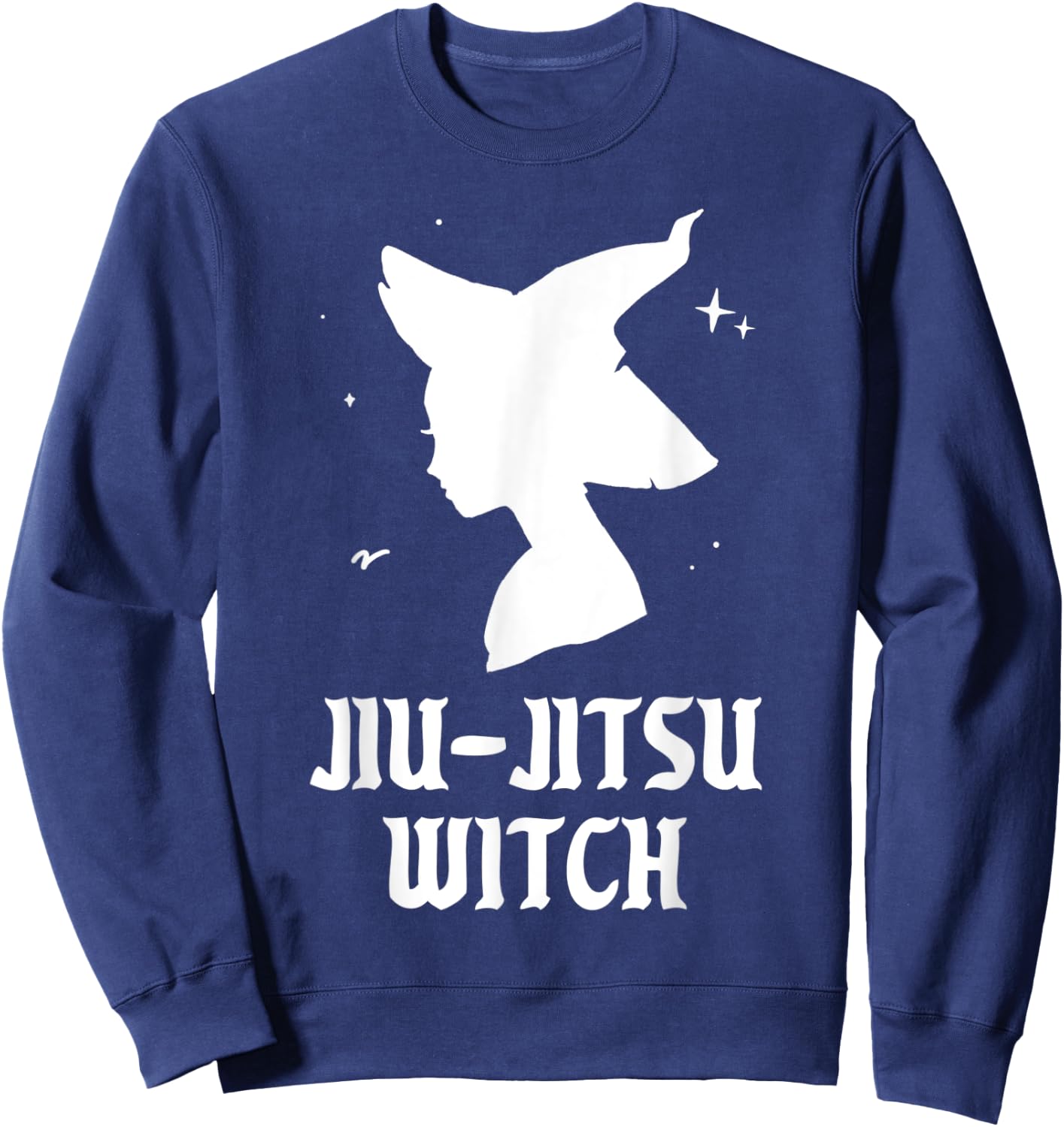 Jiu-Jitsu Witch Funny Martial Arts Sports Halloween Costume Sweatshirt - Sweatshirt | Navy