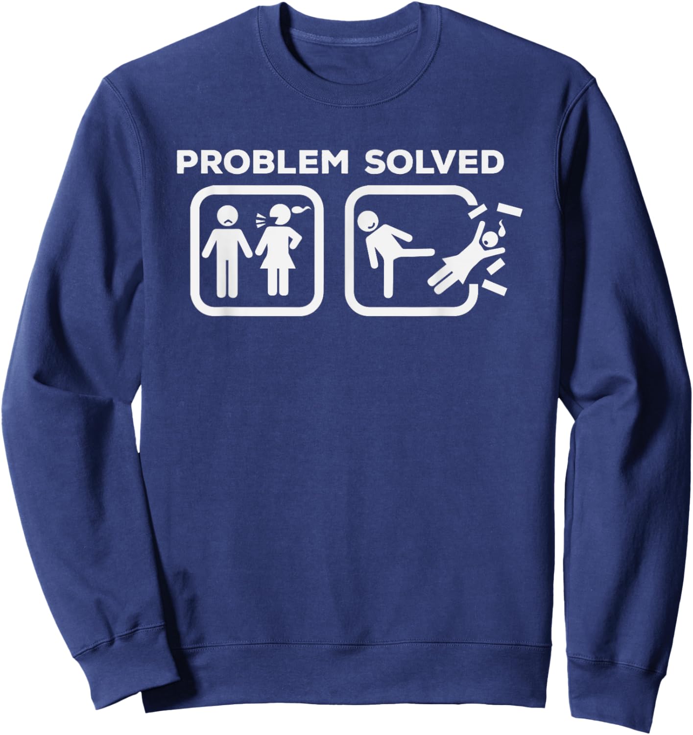 Divorced Funny Divorce Sweatshirt - Sweatshirt | Navy