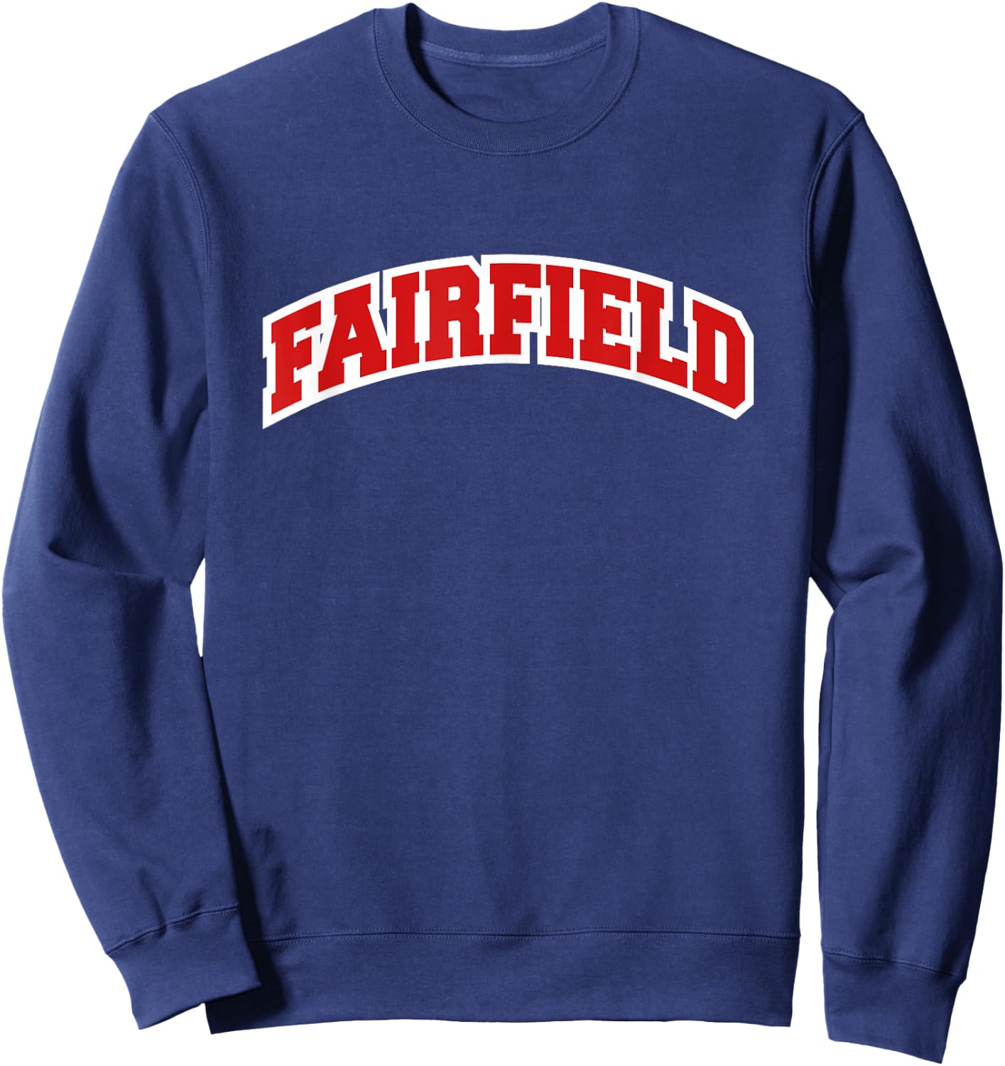 Fairfield Connecticut Varsity Style Vintage Sweatshirt - Sweatshirt | Navy