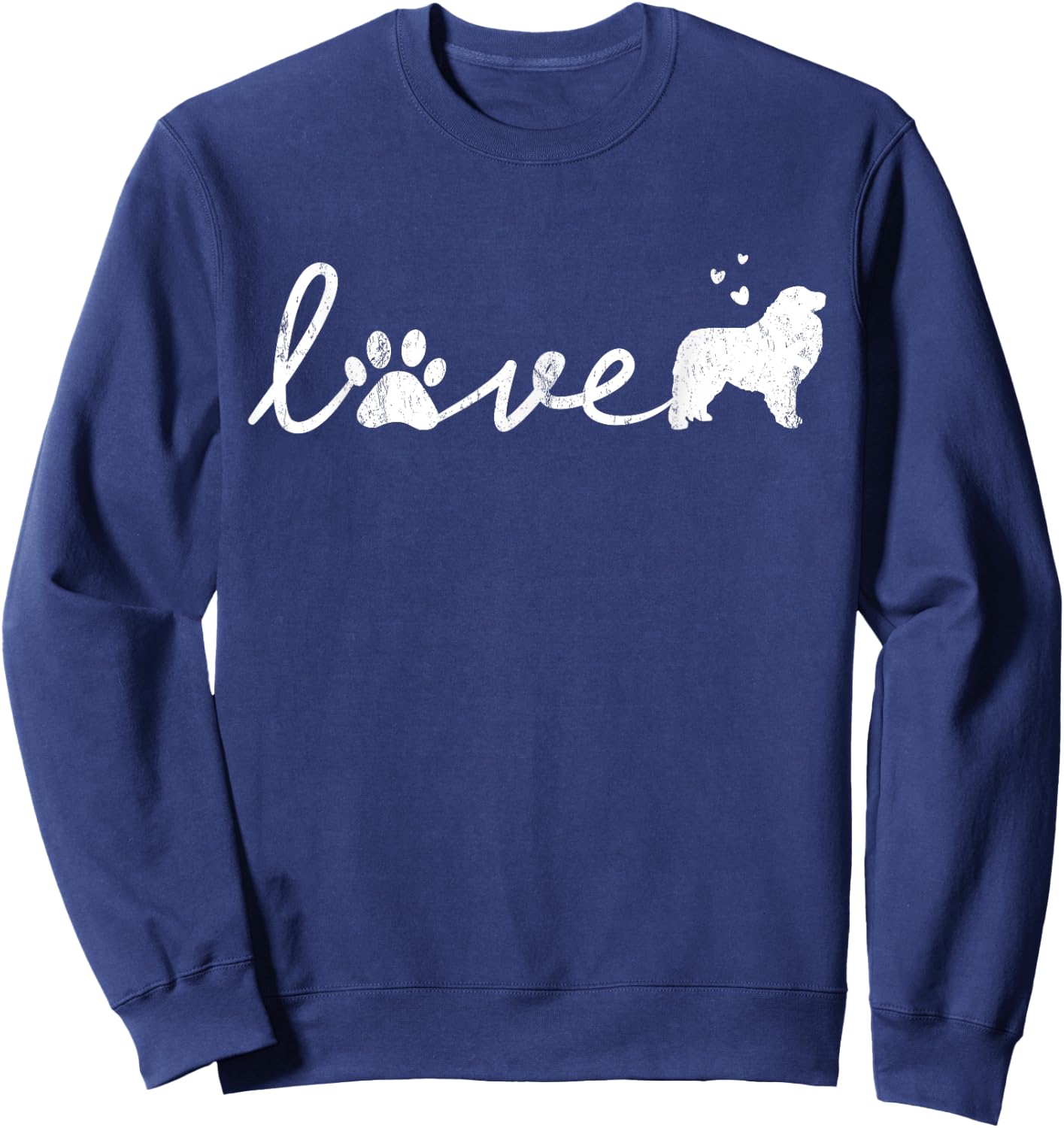Great Pyrenees Pyr Mom Dad Dog Love Pet Paw Gift Men Women Kids Sweatshirt - Sweatshirt | Navy