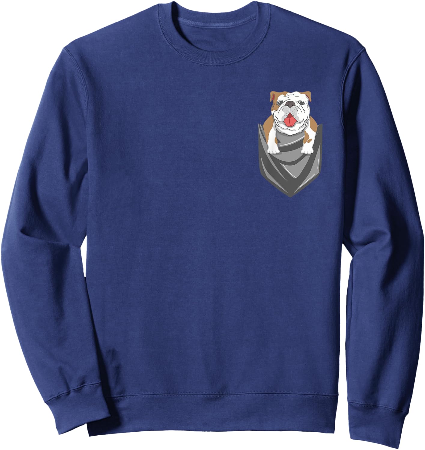 English Bulldog In Pocket English Bulldog Owner Sweatshirt - Sweatshirt | Navy