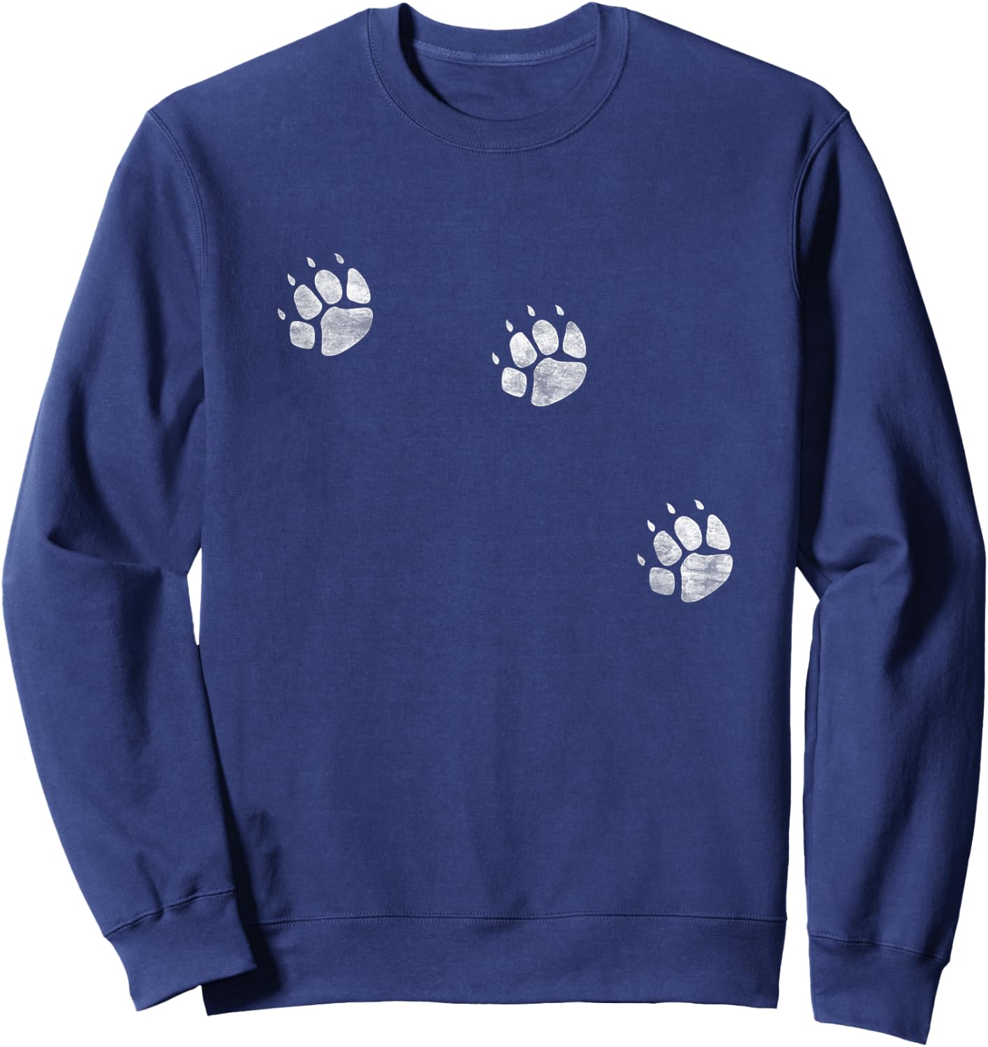 3 Legs Dog Cat Paw Prints Three Legged Tripod Special Dogs Men Women Girls Kids Sweatshirt - Sweatshirt | Navy