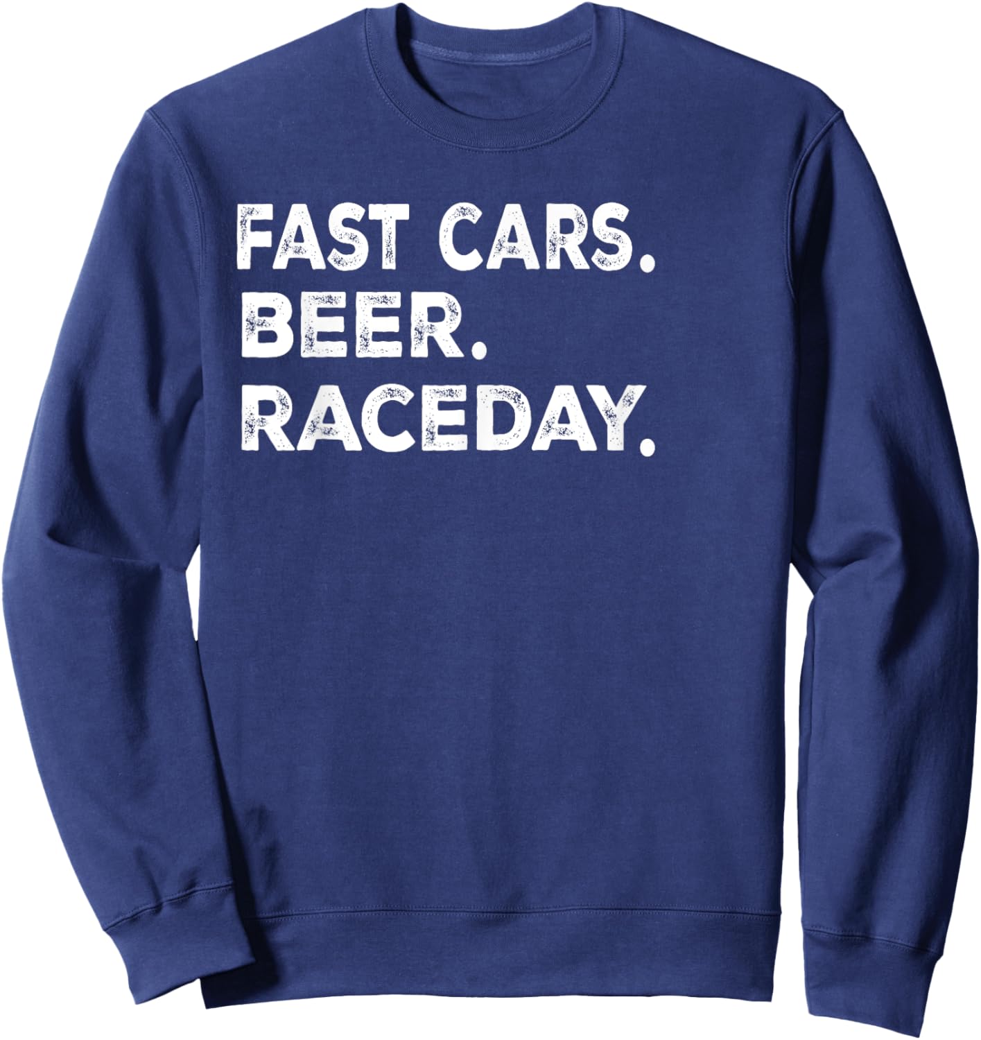 Fast Cars Beer Raceday Sweatshirt - Sweatshirt | Navy