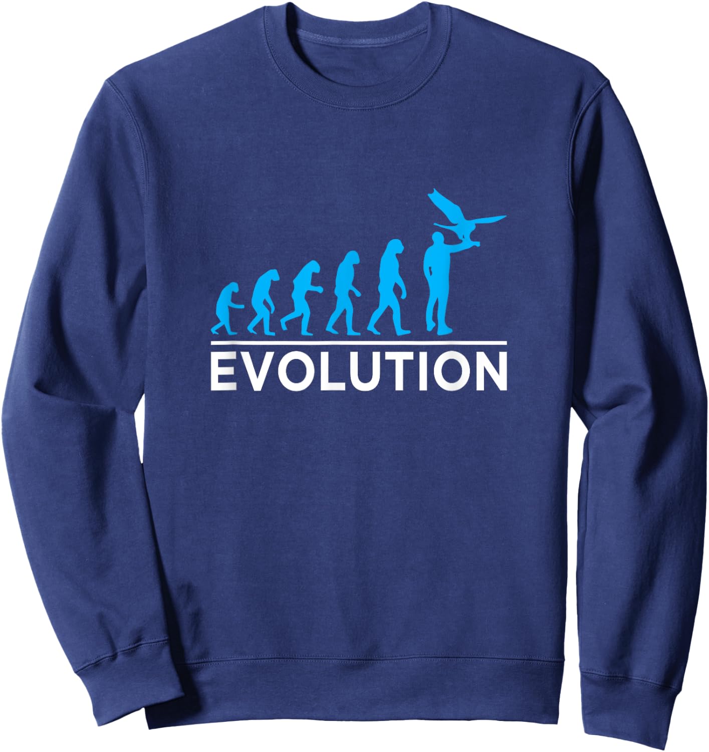 Falcon Birds of Prey Evolution Falconry Sweatshirt - Sweatshirt | Navy