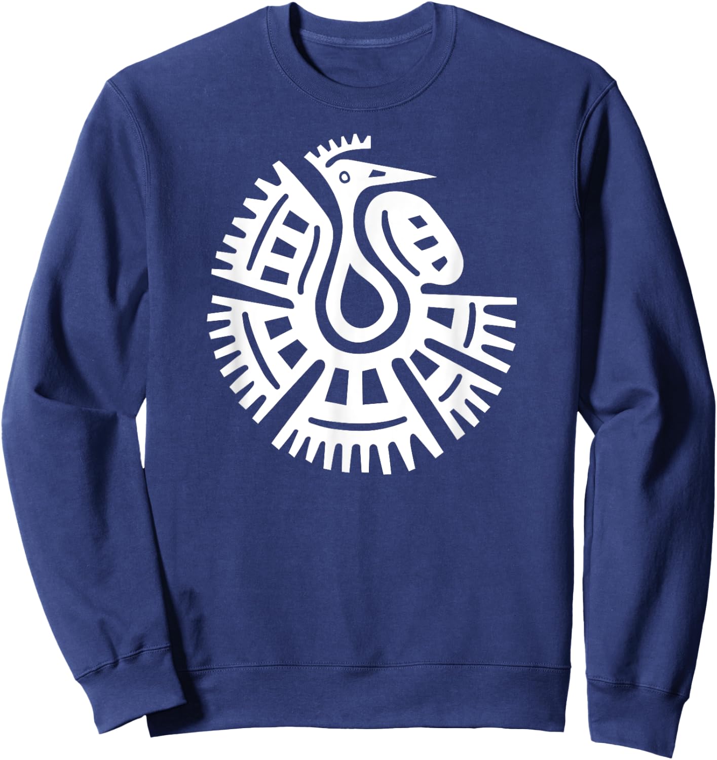 Mexico Mayan Bird Ethnic Symbol Sweatshirt - Sweatshirt | Navy