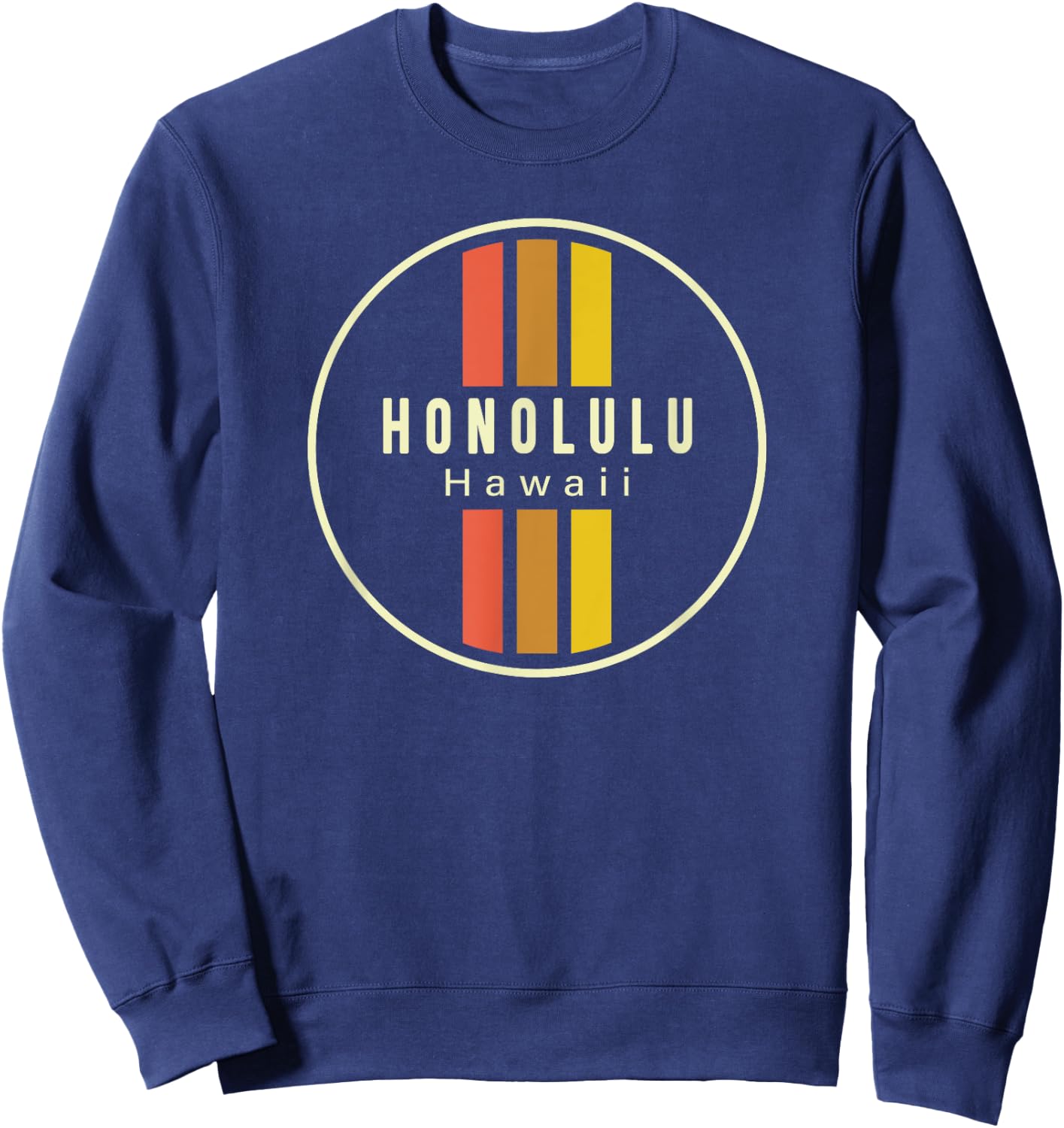 Retro Honolulu Hawaii Sweatshirt - Sweatshirt | Navy