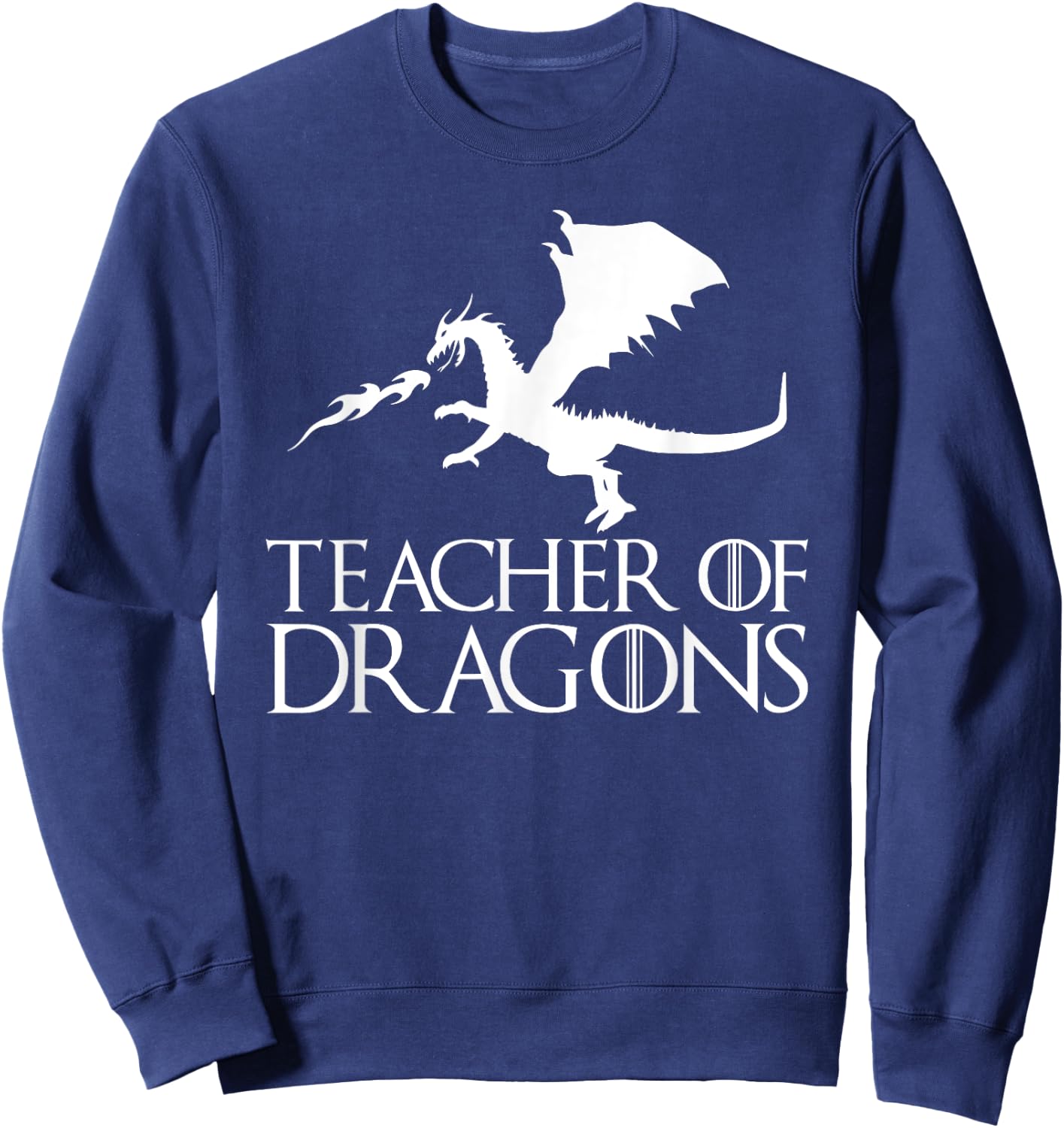 Teacher of Dragons - Funny Halloween Costume Gift Sweatshirt - Sweatshirt | Navy