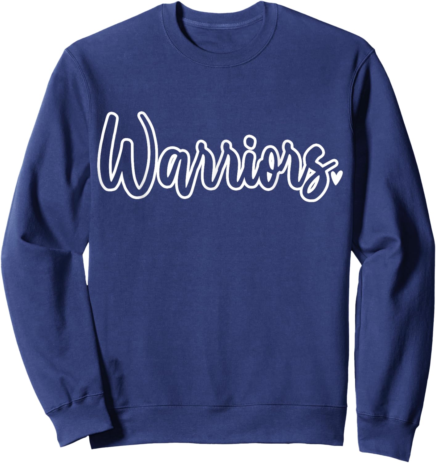 Warriors School Sports Fan Team Sweatshirt - Sweatshirt | Navy