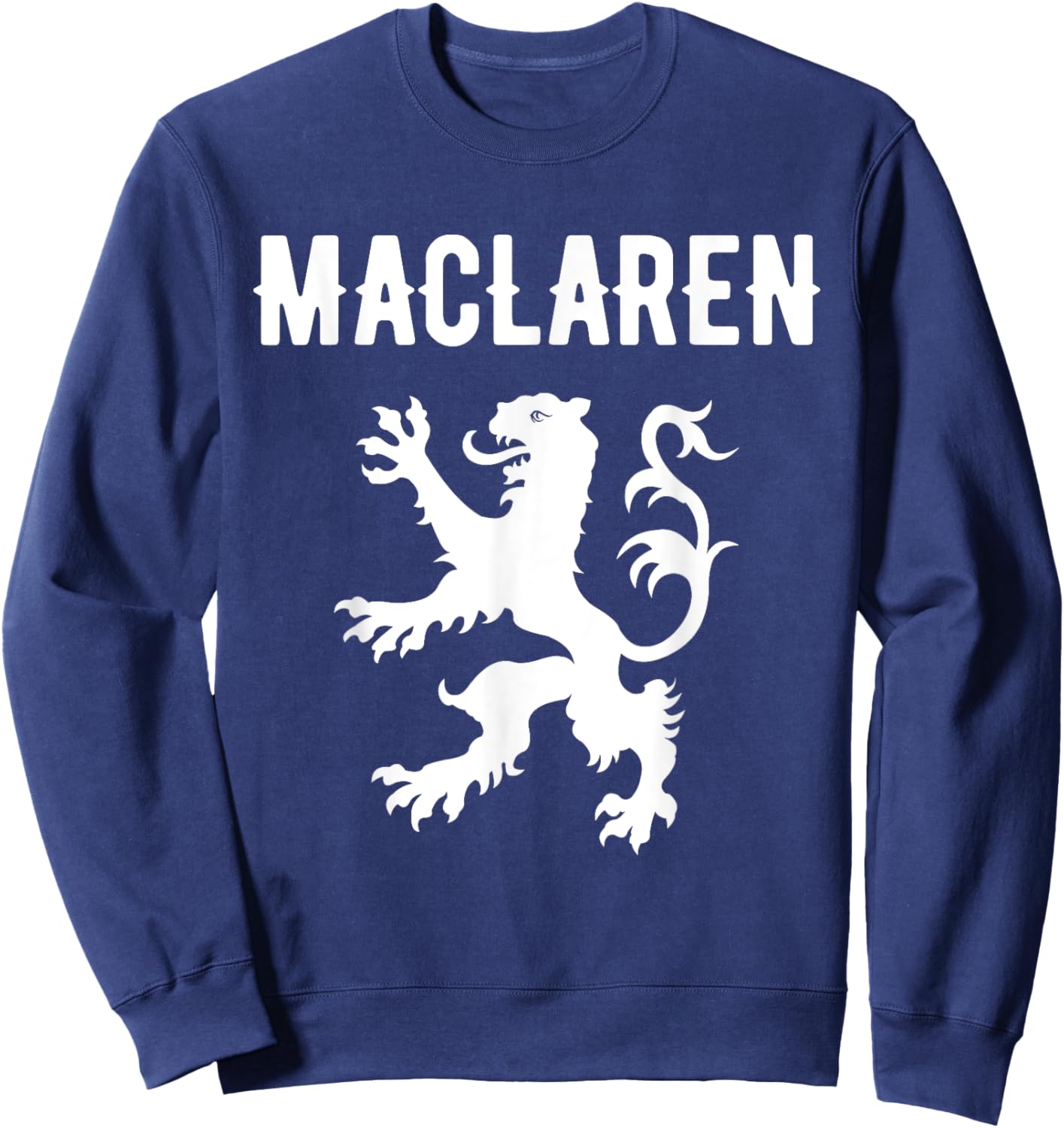 MacLaren Clan Scottish Family Name Scotland Heraldry Sweatshirt - Sweatshirt | Navy