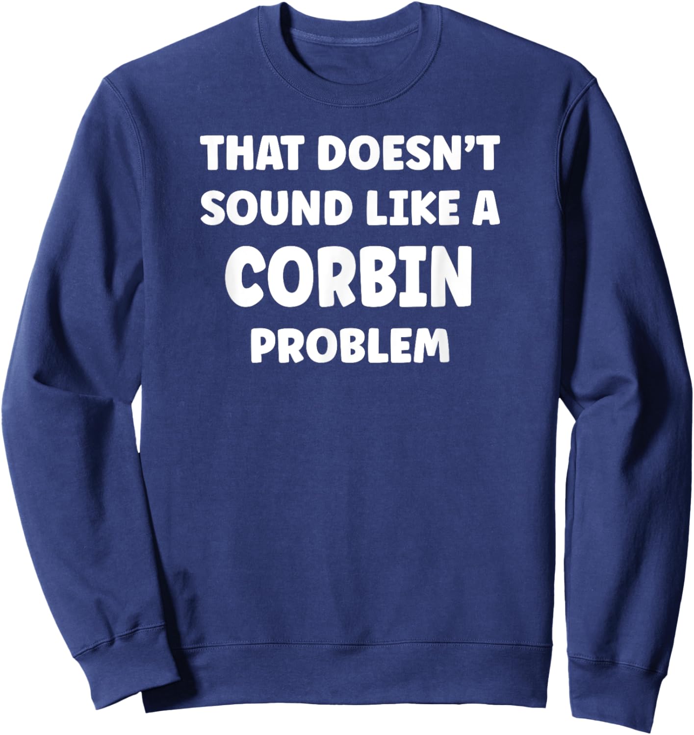 CORBIN Personalized Custom Boys CORBIN Name Sweatshirt - Sweatshirt | Navy
