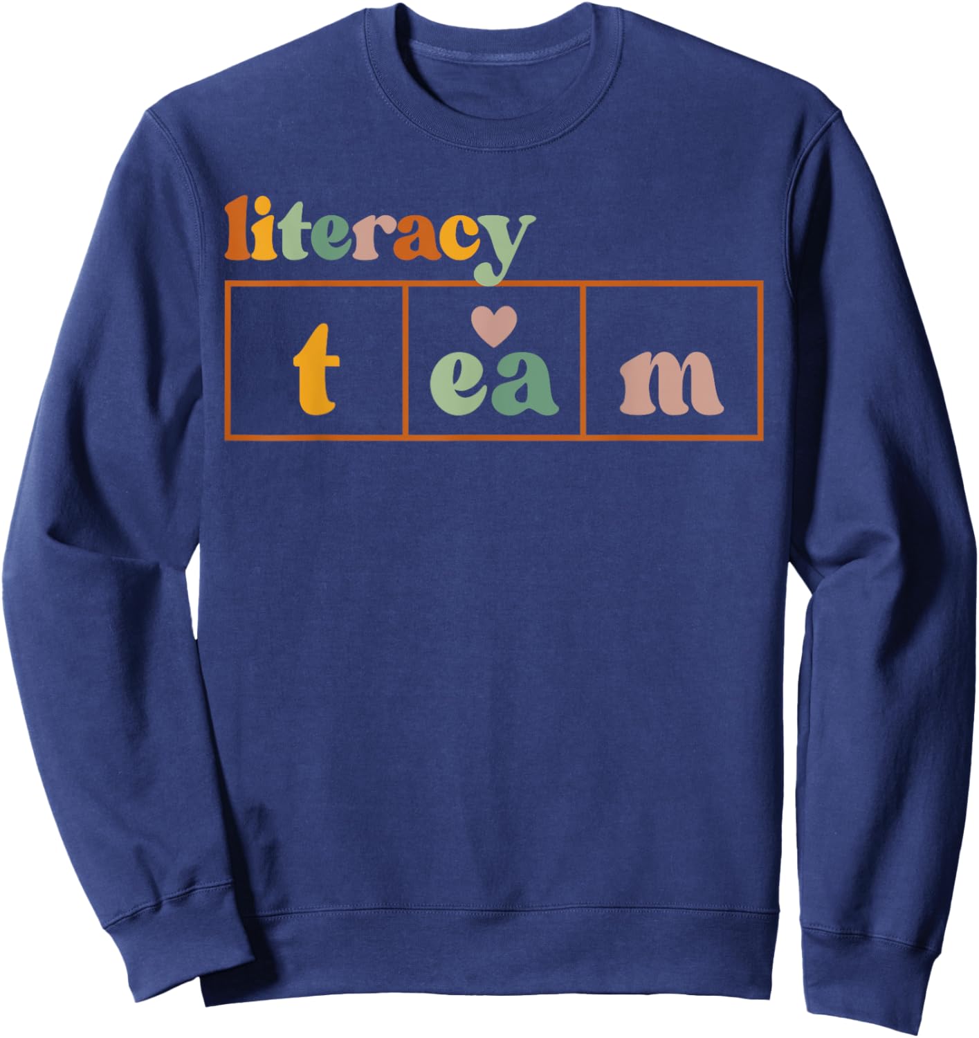 School Literacy Team Science of Reading Men Women Librarian Sweatshirt - Sweatshirt | Navy