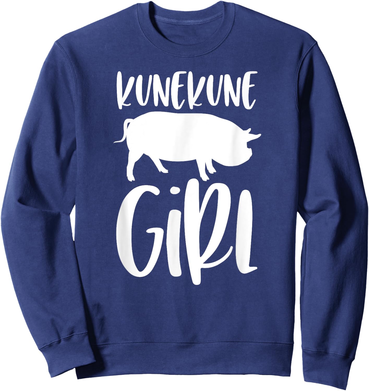 Kune Kune Pig Gift - Kunekune Girl Sweatshirt - Sweatshirt | Navy
