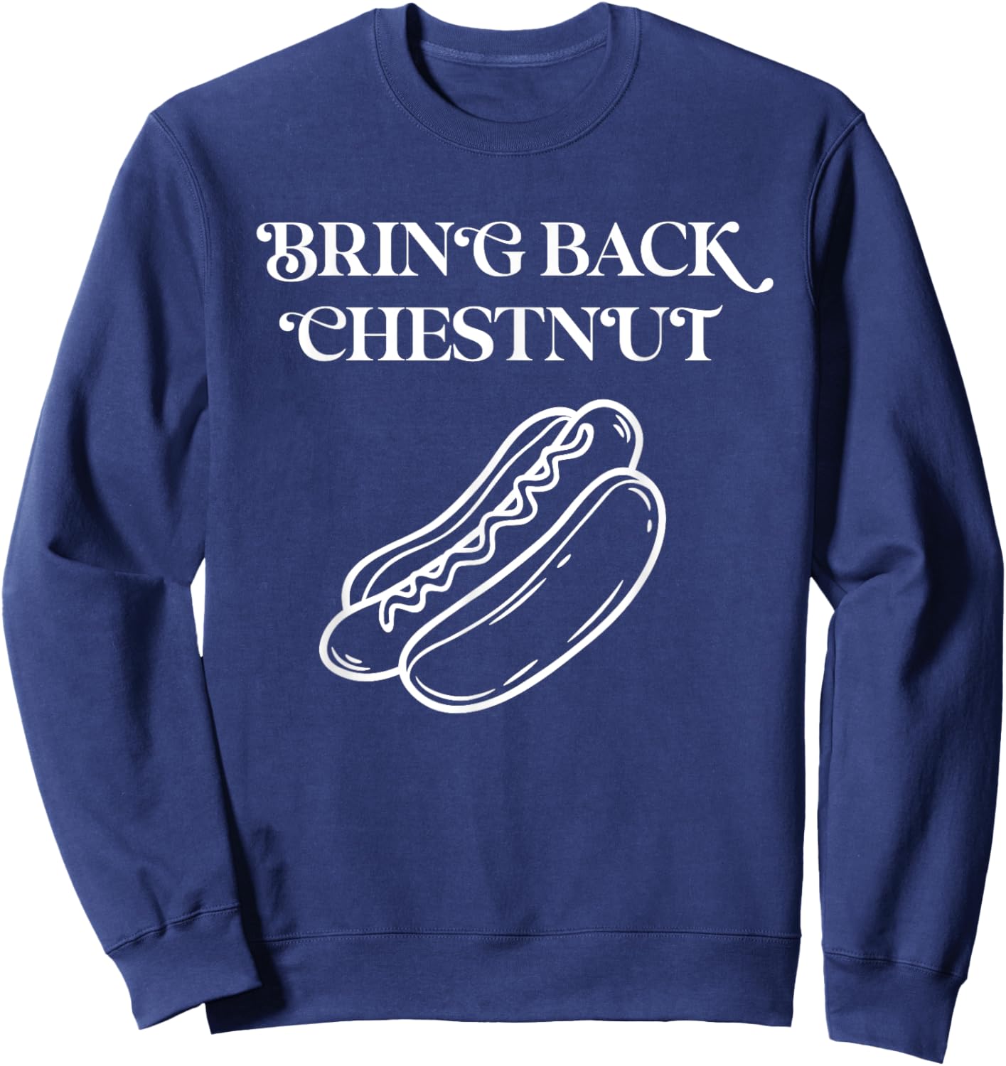 Bring Back Chestnut- Winner Sweatshirt - Sweatshirt | Navy