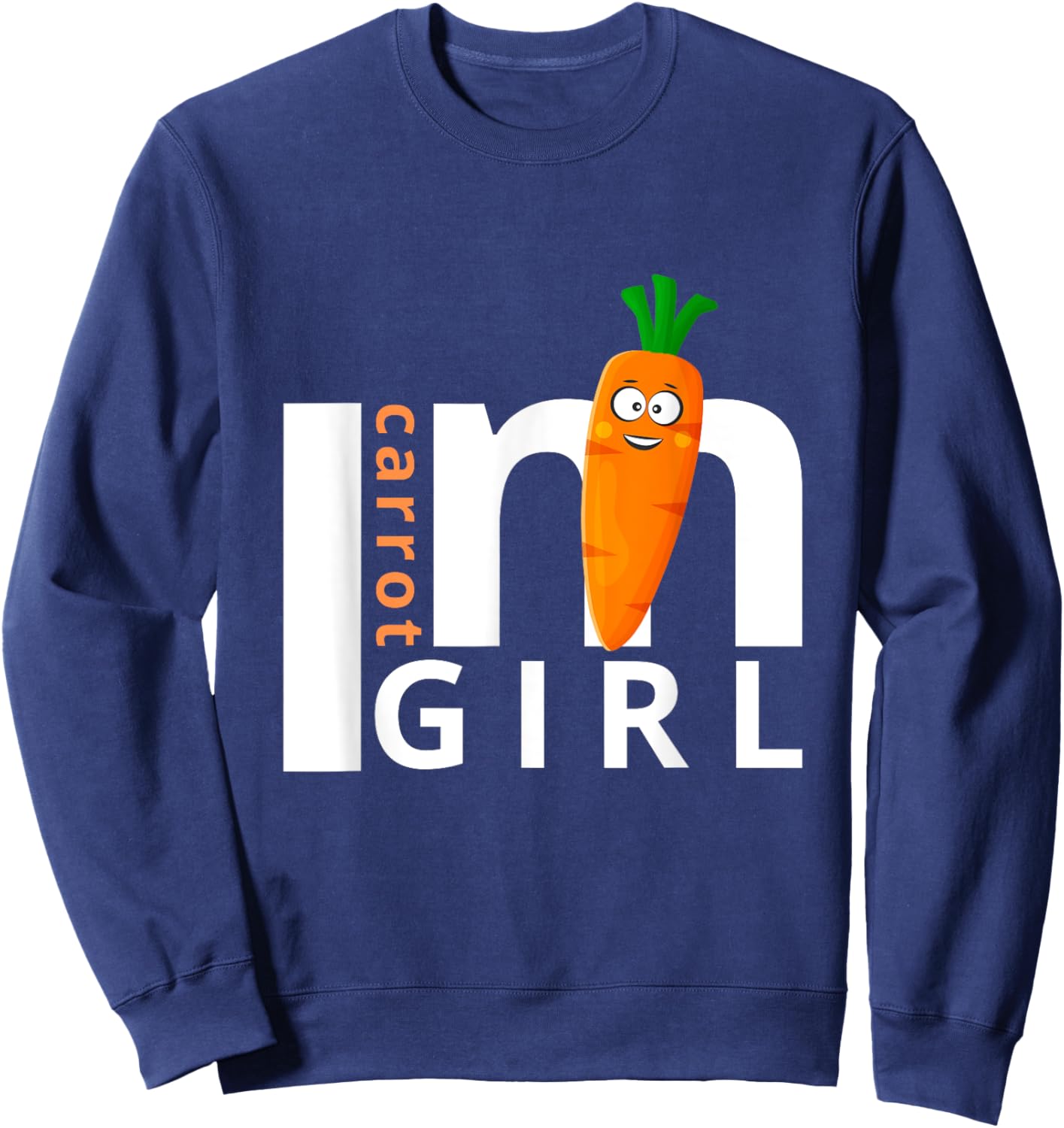 I'm a Carrot Girl! Forza Jannik, the number one tennis player Sweatshirt - Sweatshirt | Navy