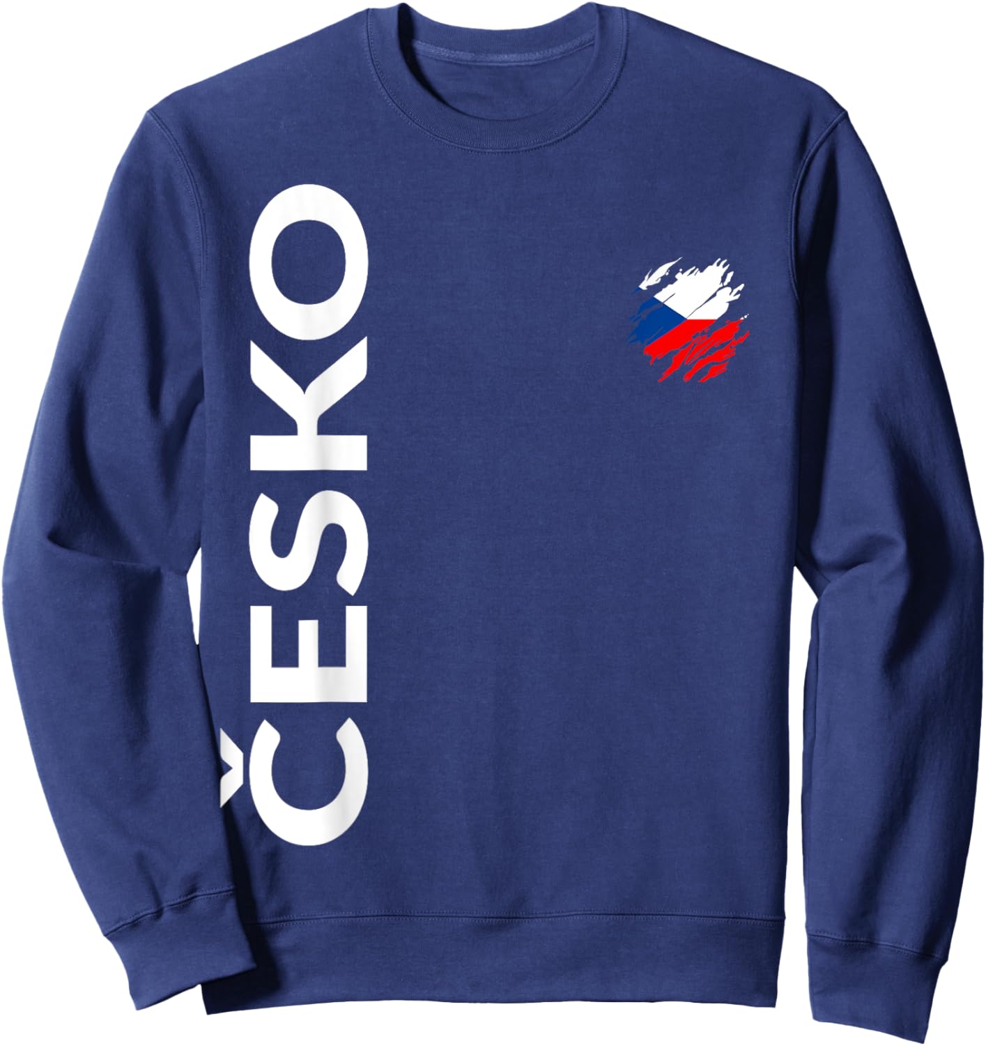 Tschechische Fan Flagge Tschechien Sweatshirt - Sweatshirt | Navy
