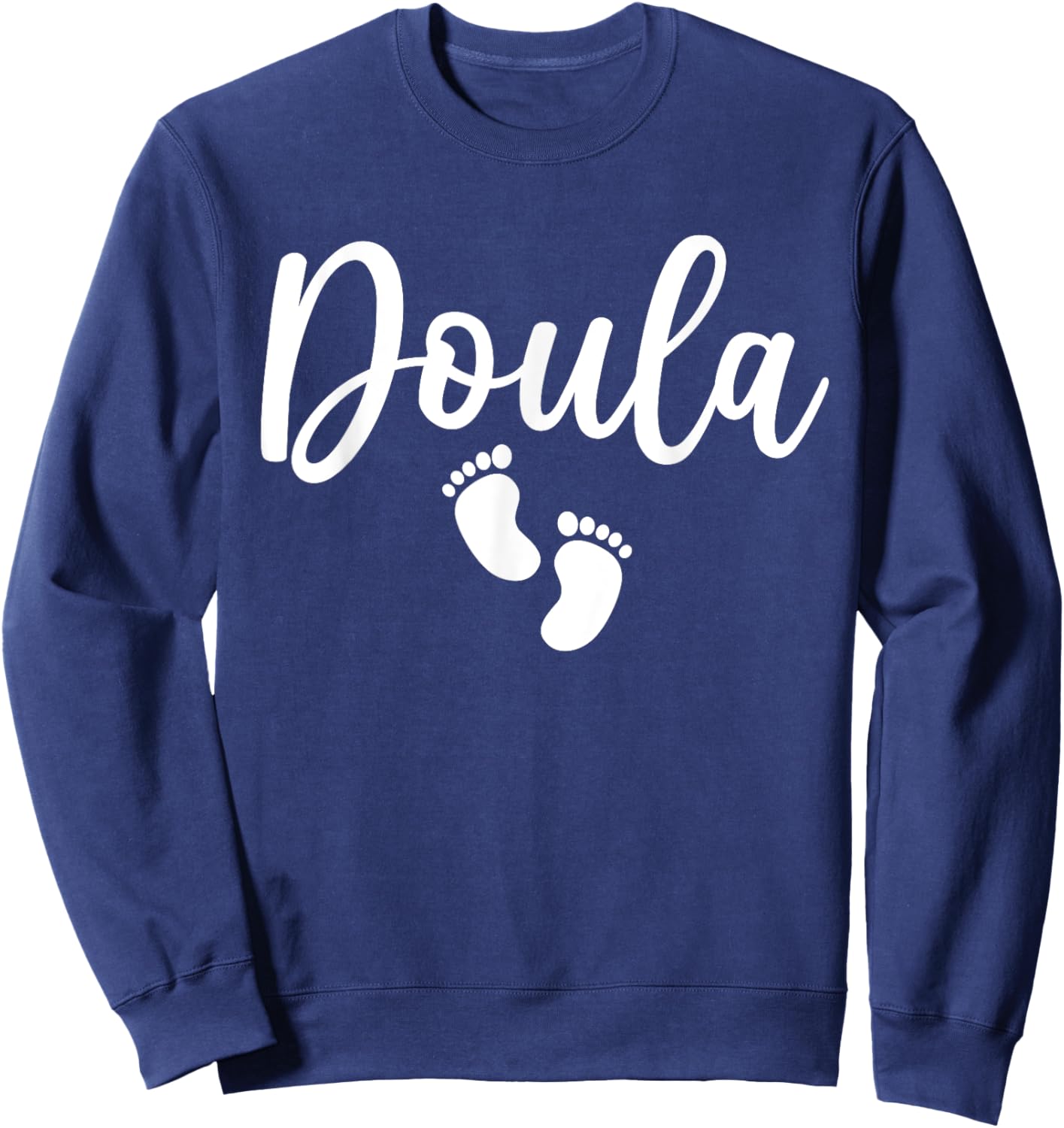 Cute Doula Art Girls Birth Worker Nursing Doula Sweatshirt - Sweatshirt | Navy