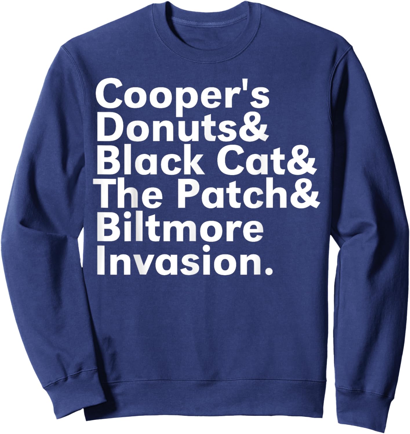 Cooper's Donuts & Black Cat & The Patch Women Sweatshirt - Sweatshirt | Navy