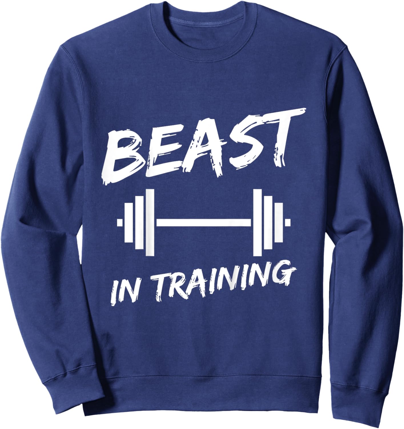 Kids Beast In Training Father And Son Bodybuilding Sweatshirt - Sweatshirt | Navy