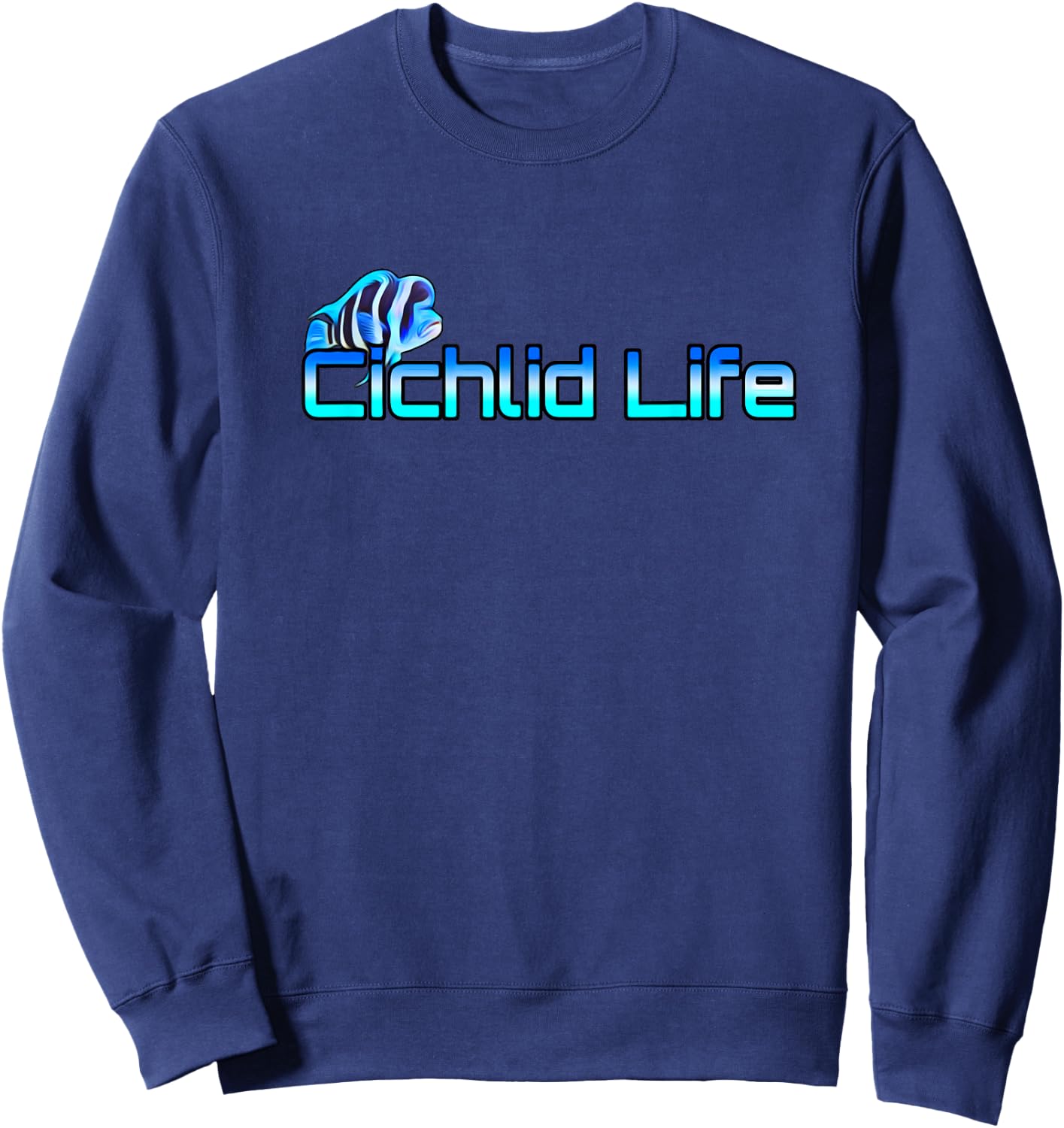 Frontosa Cichlid Life Fish Tank Aquarium Lovers Gift Sweatshirt - Sweatshirt | Navy