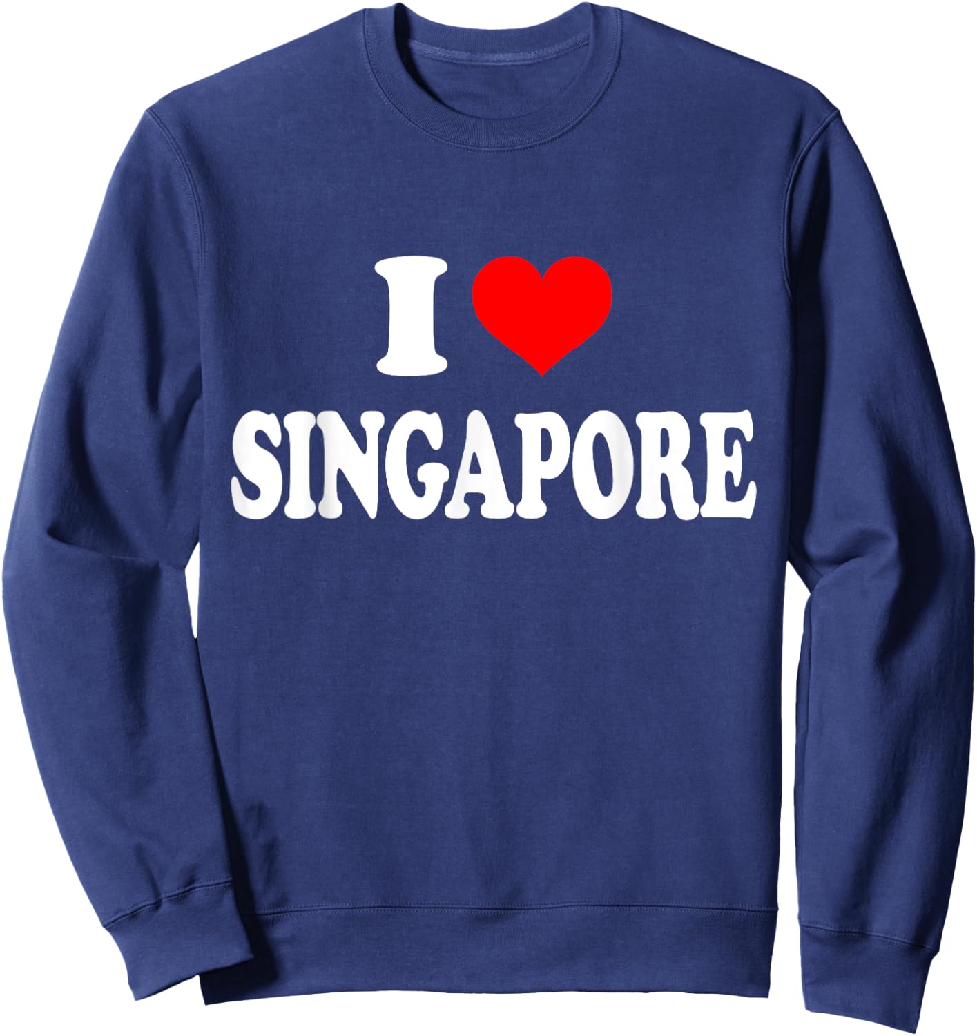 I Love Singapore Sweatshirt - Sweatshirt | Navy
