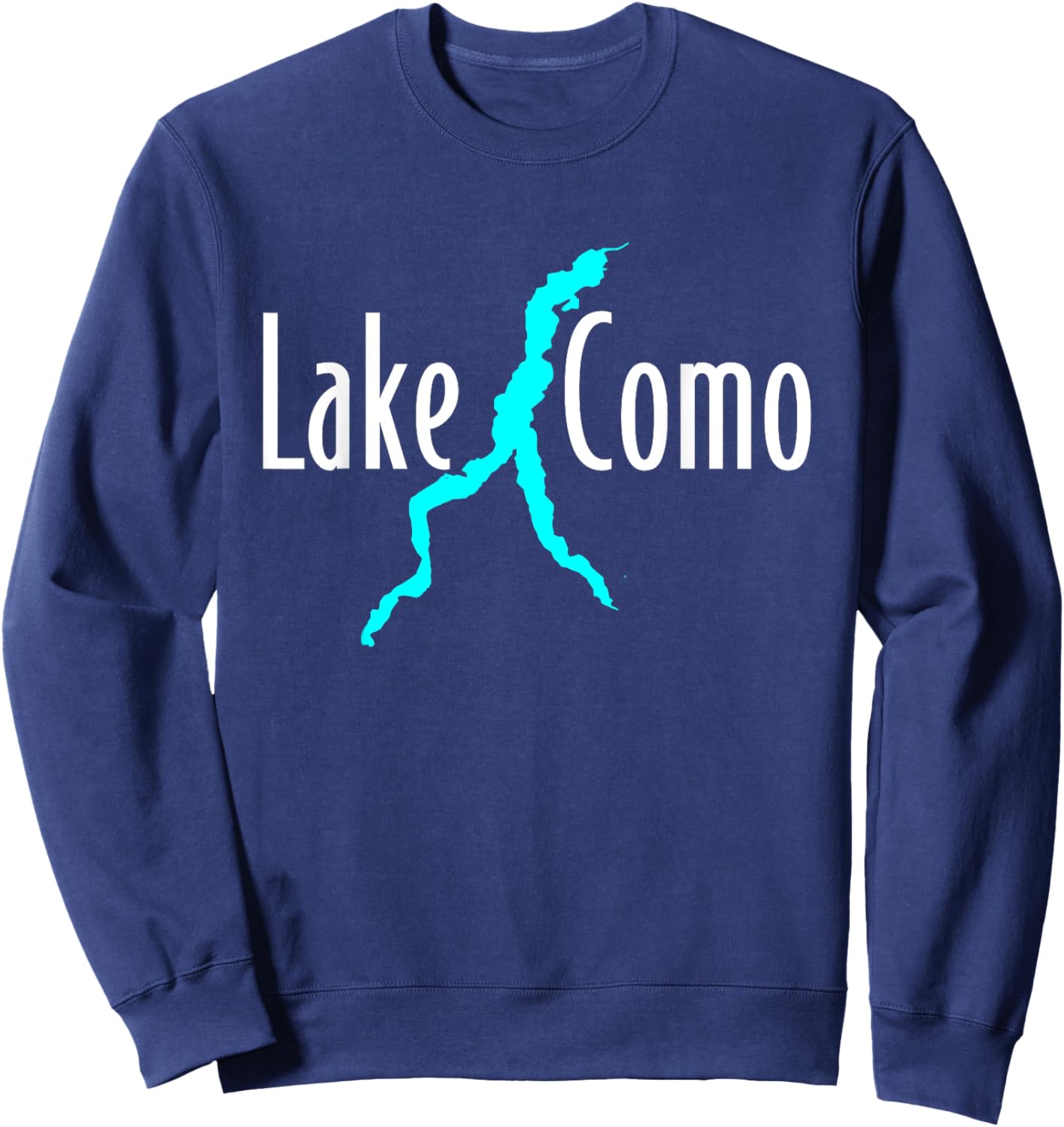 Minimalist Lake Como - Italy Sweatshirt - Sweatshirt | Navy