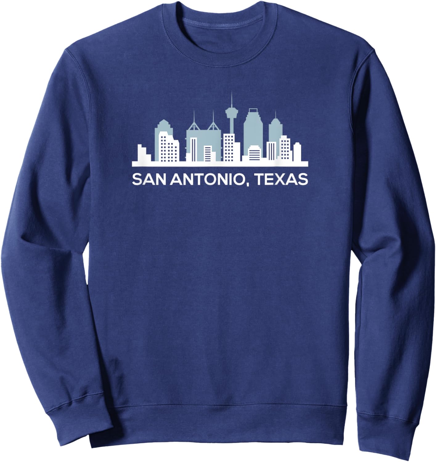 San Antonio Texas Skyline Design for proud San Antonian Sweatshirt - Sweatshirt | Navy