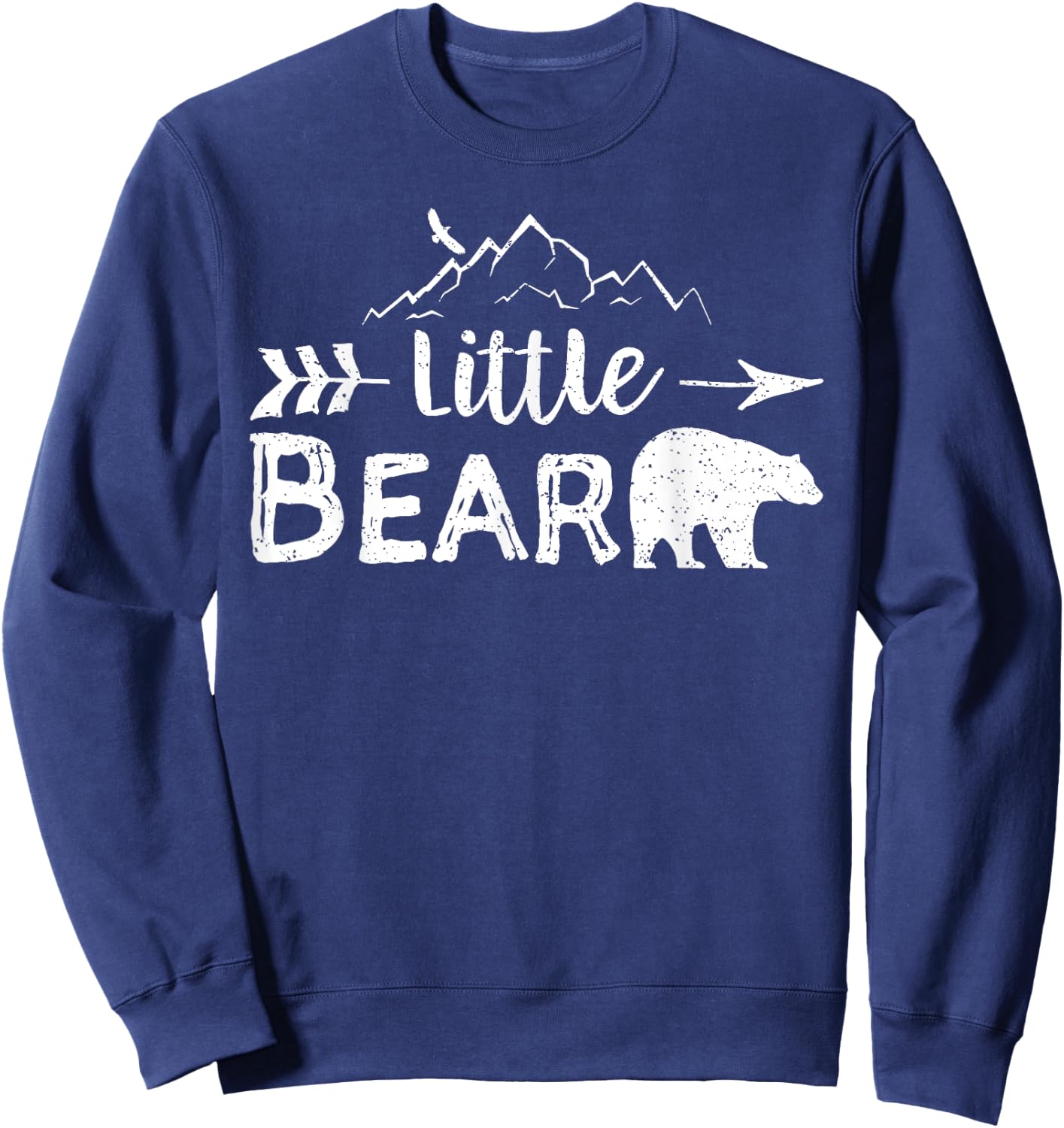 Little Bear Shirt Matching Family Mama Papa Bear Camping Sweatshirt - Sweatshirt | Navy