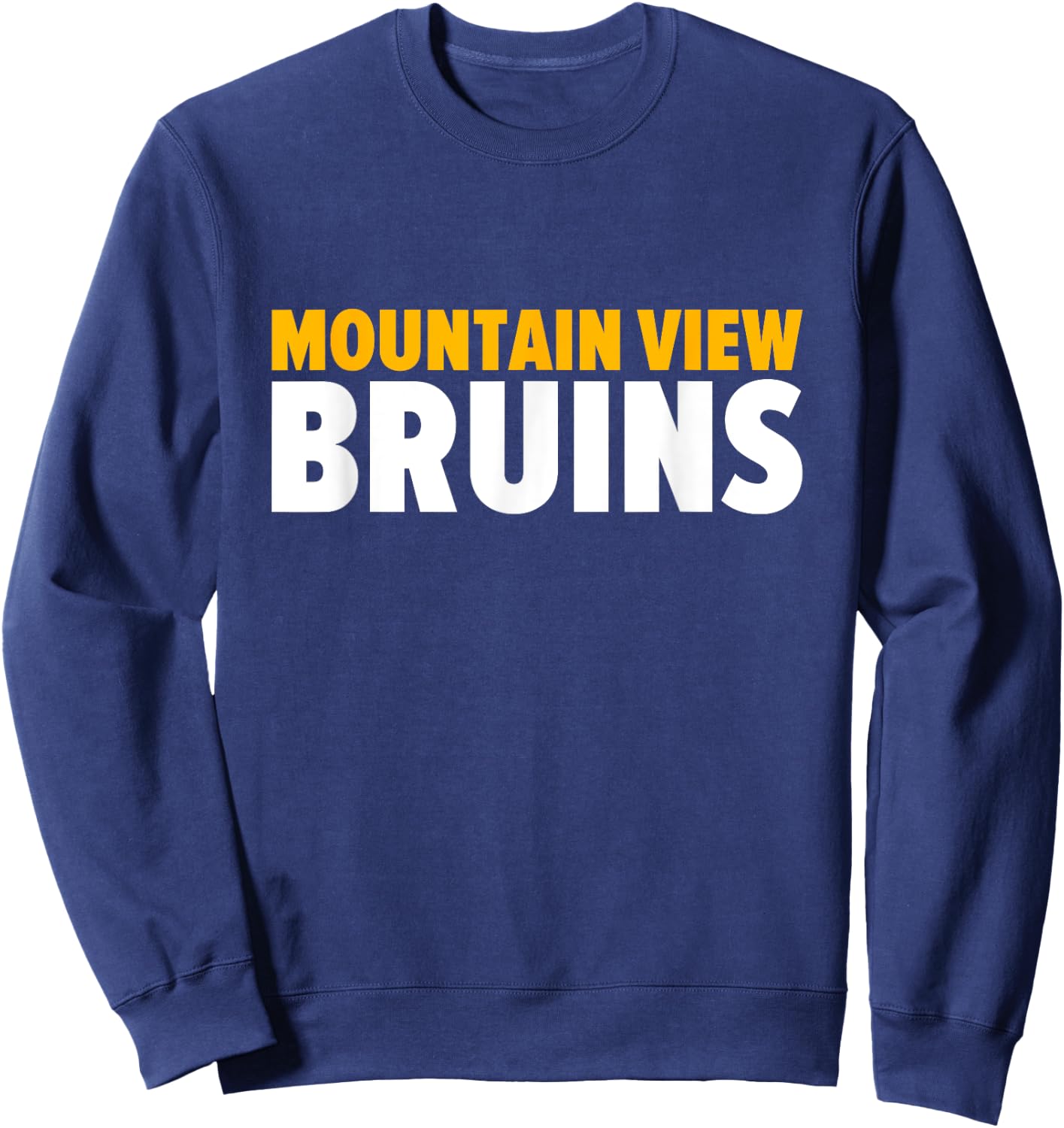 Mountain View Bruins Bold Sweatshirt - Sweatshirt | Navy