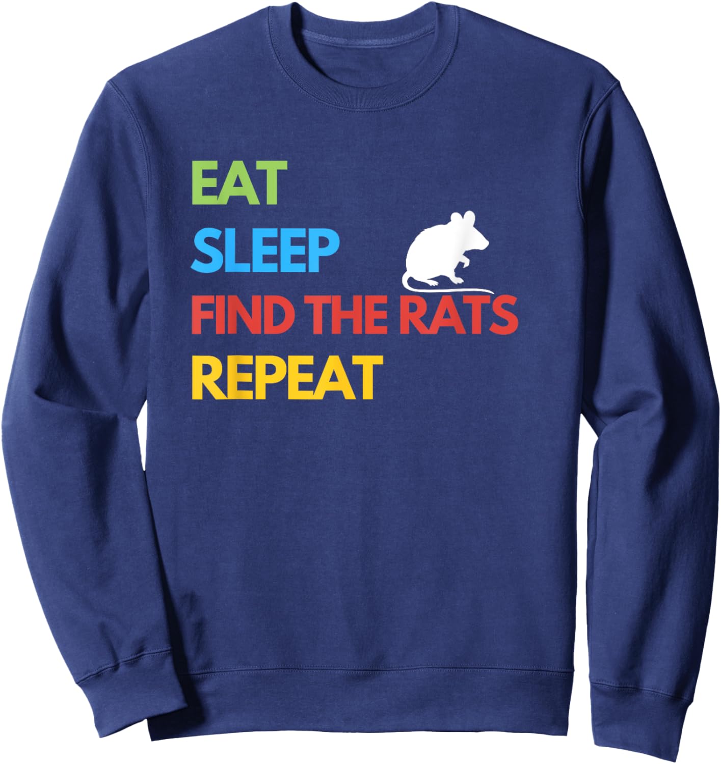Funny Barn Hunt - Find the Rats Sweatshirt - Sweatshirt | Navy