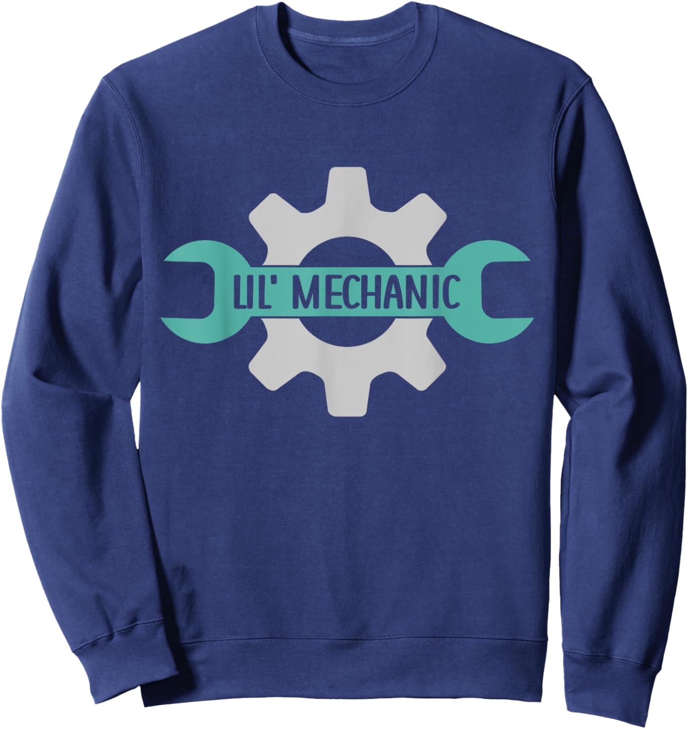 Kids Lil' Mechanic Kids Mechanic Dad Kids Mechanic Sweatshirt - Sweatshirt | Navy