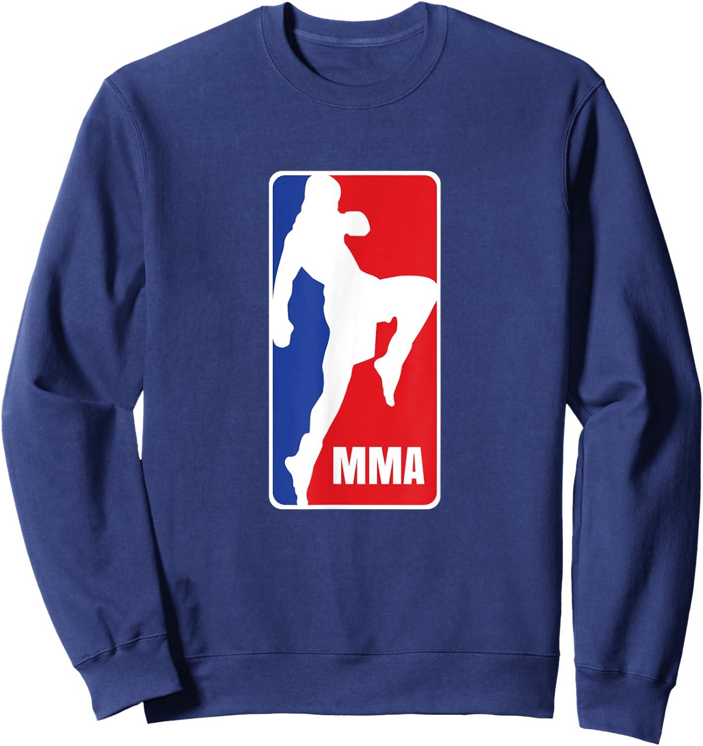 MMA Mixed Martial Arts Retro Fighting Fan Logo Sweatshirt - Sweatshirt | Navy