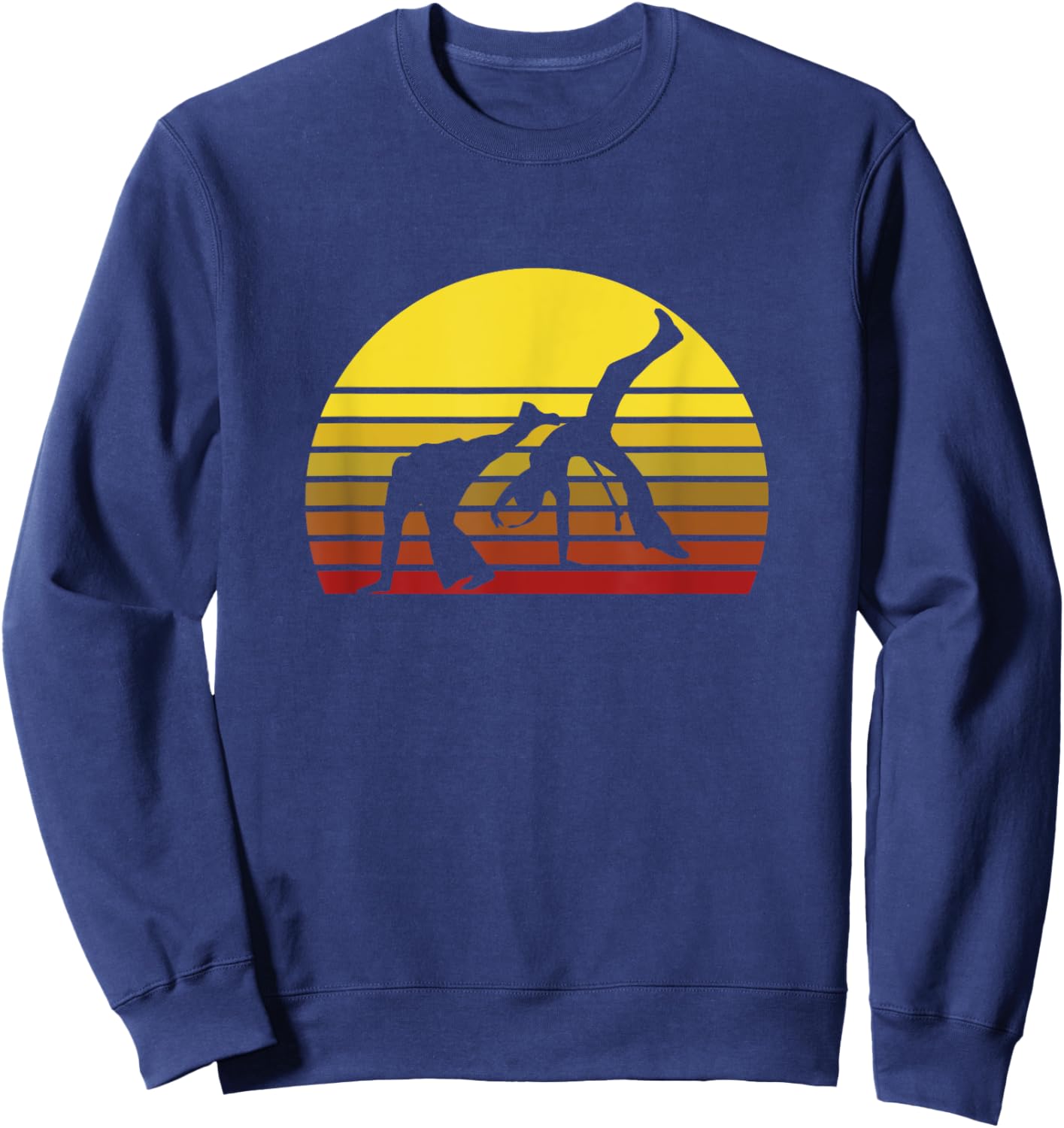 Afro Brazilian Capoeira Dance Martial Artist Silhouette Sweatshirt - Sweatshirt | Navy