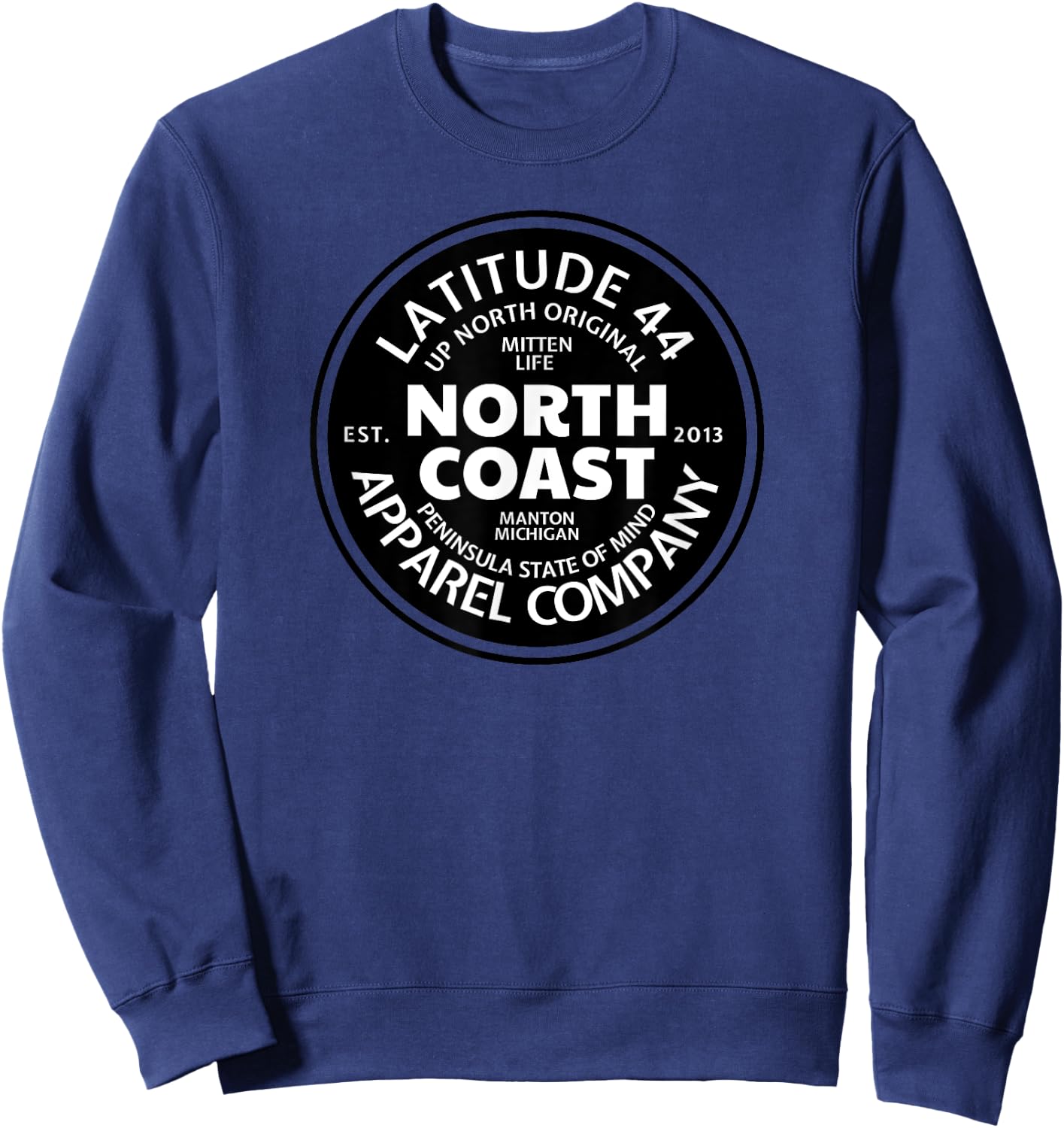 Michigan Americas North Coast Up North Great Lakes Sweatshirt - Sweatshirt | Navy