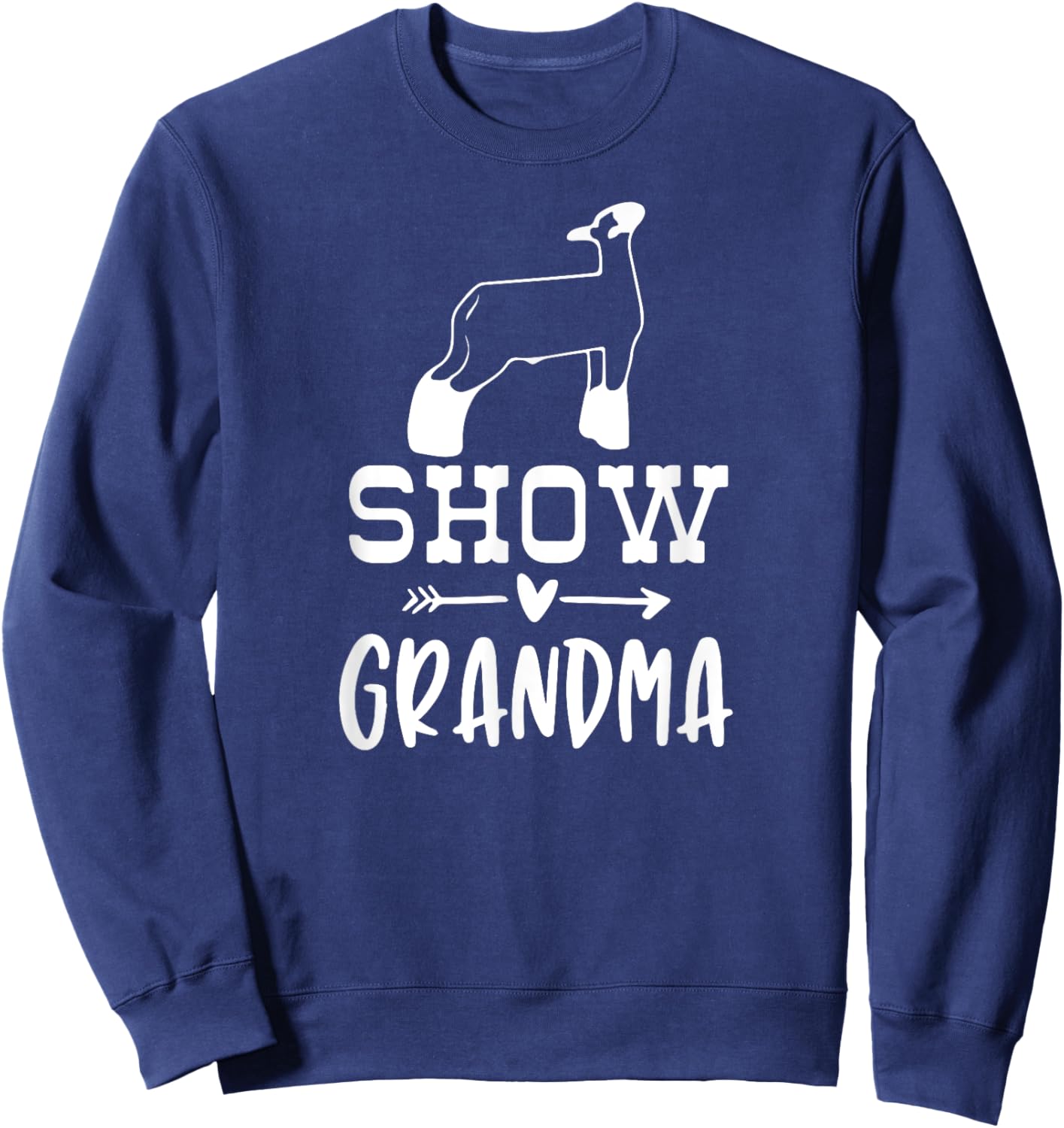 Show Lamp Grandma Sheep Show Grandma Sweatshirt - Sweatshirt | Navy
