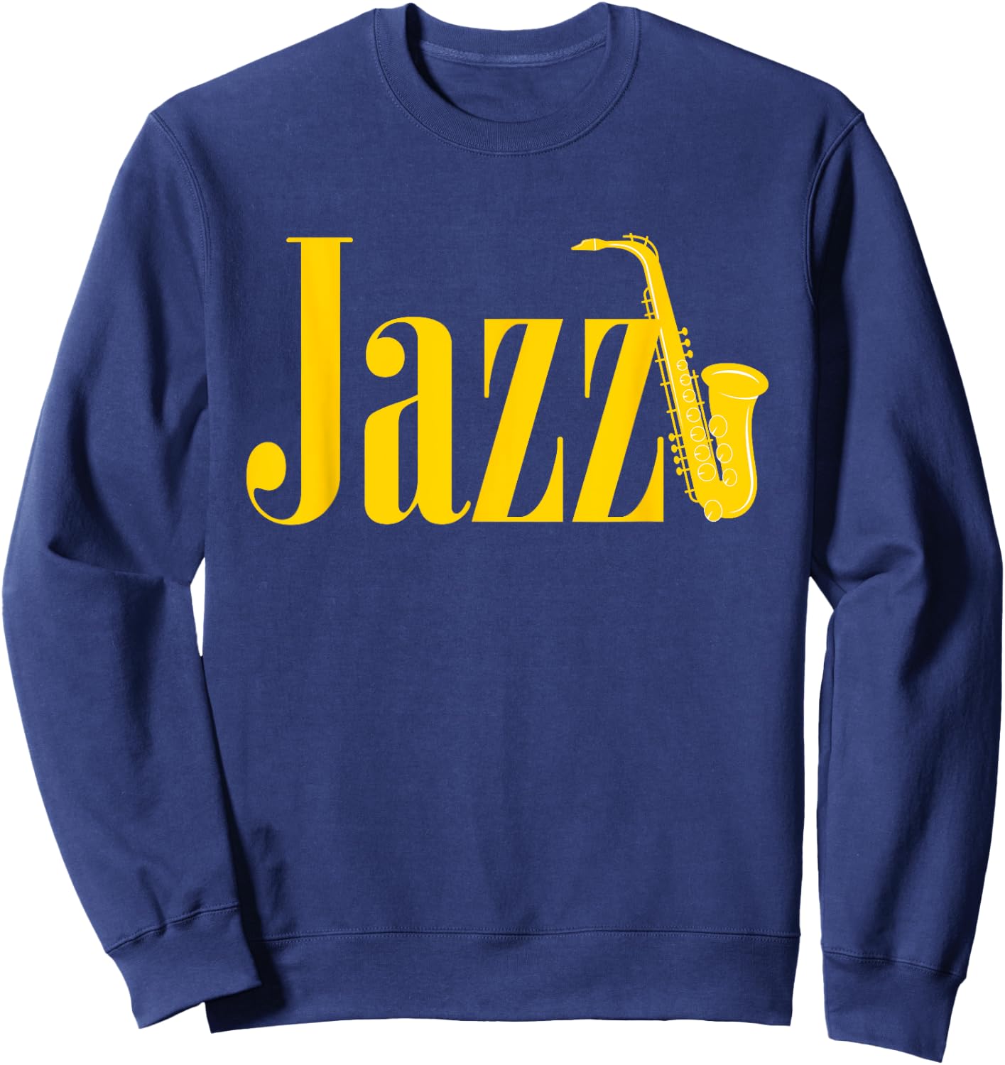 Cool Saxophone Women Jazz Musician Saxophone Player Sweatshirt - Sweatshirt | Navy