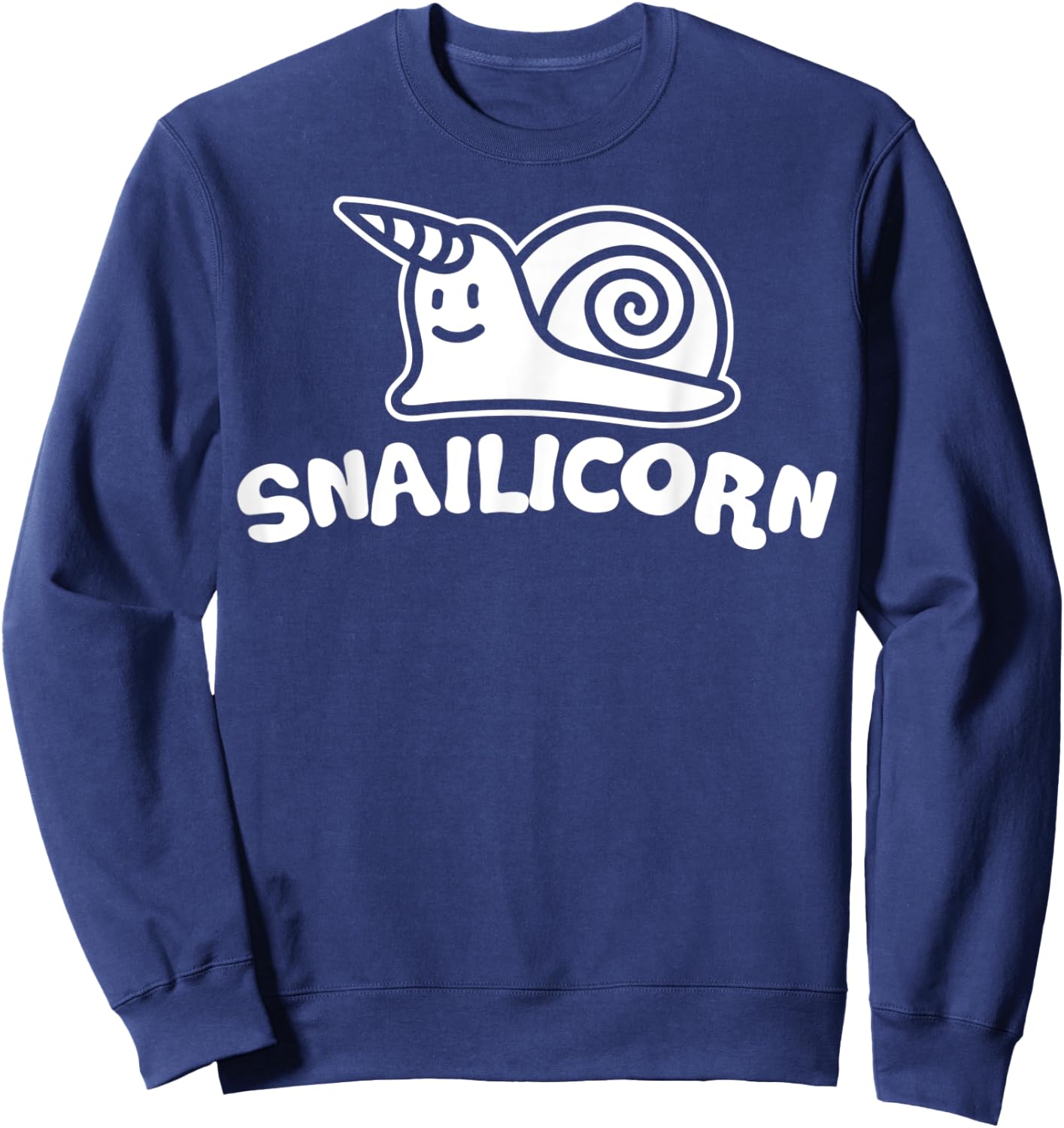Snailicorn Snail Unicorn Lover Funny Kids Birthday Sweatshirt - Sweatshirt | Navy