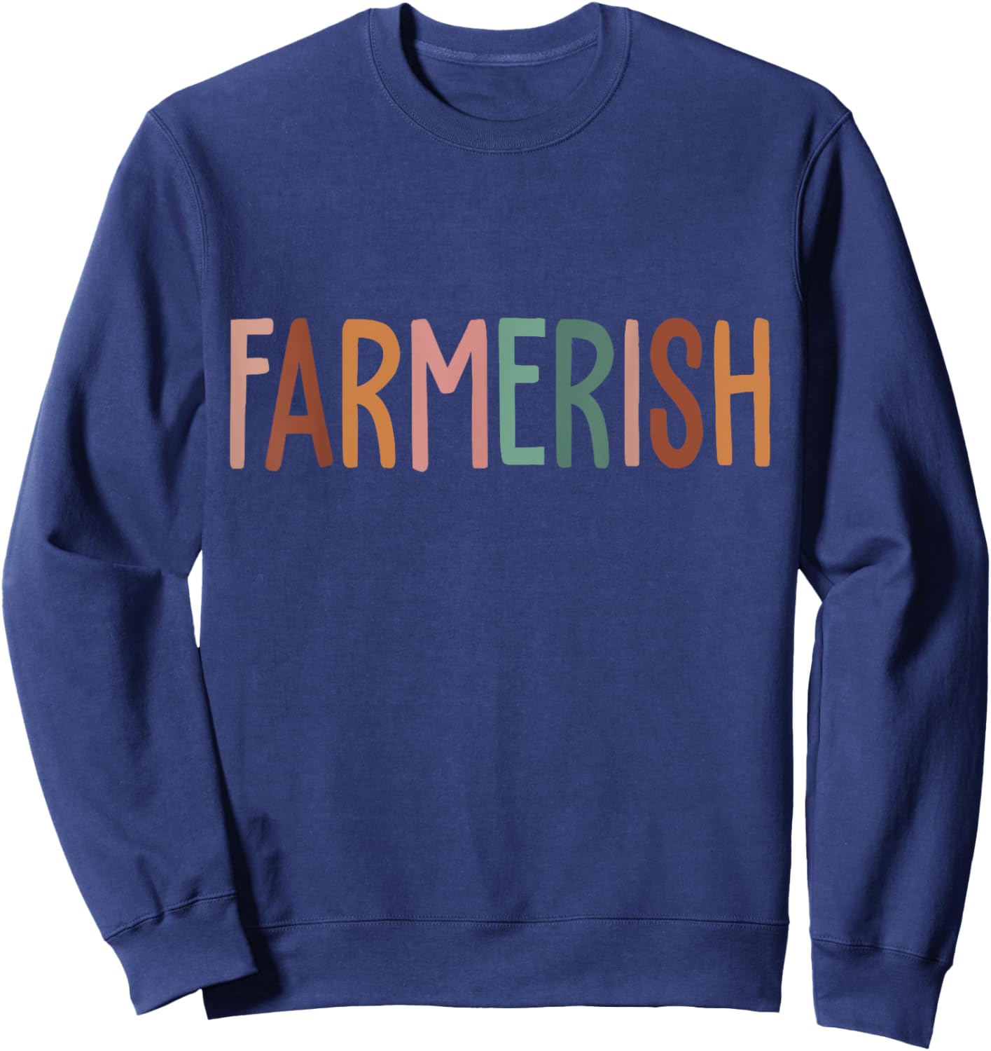 Vintage Farmerish Funny Farmer Lover Farming Worker Sweatshirt - Sweatshirt | Navy