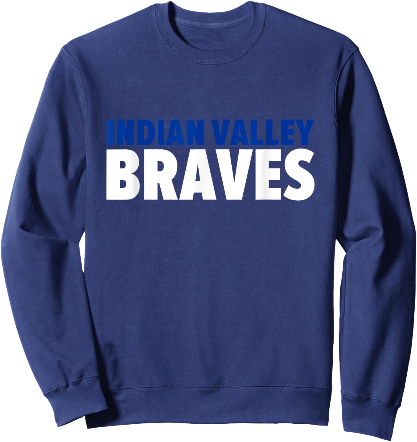 Indian Valley Braves Bold Sweatshirt - Sweatshirt | Navy