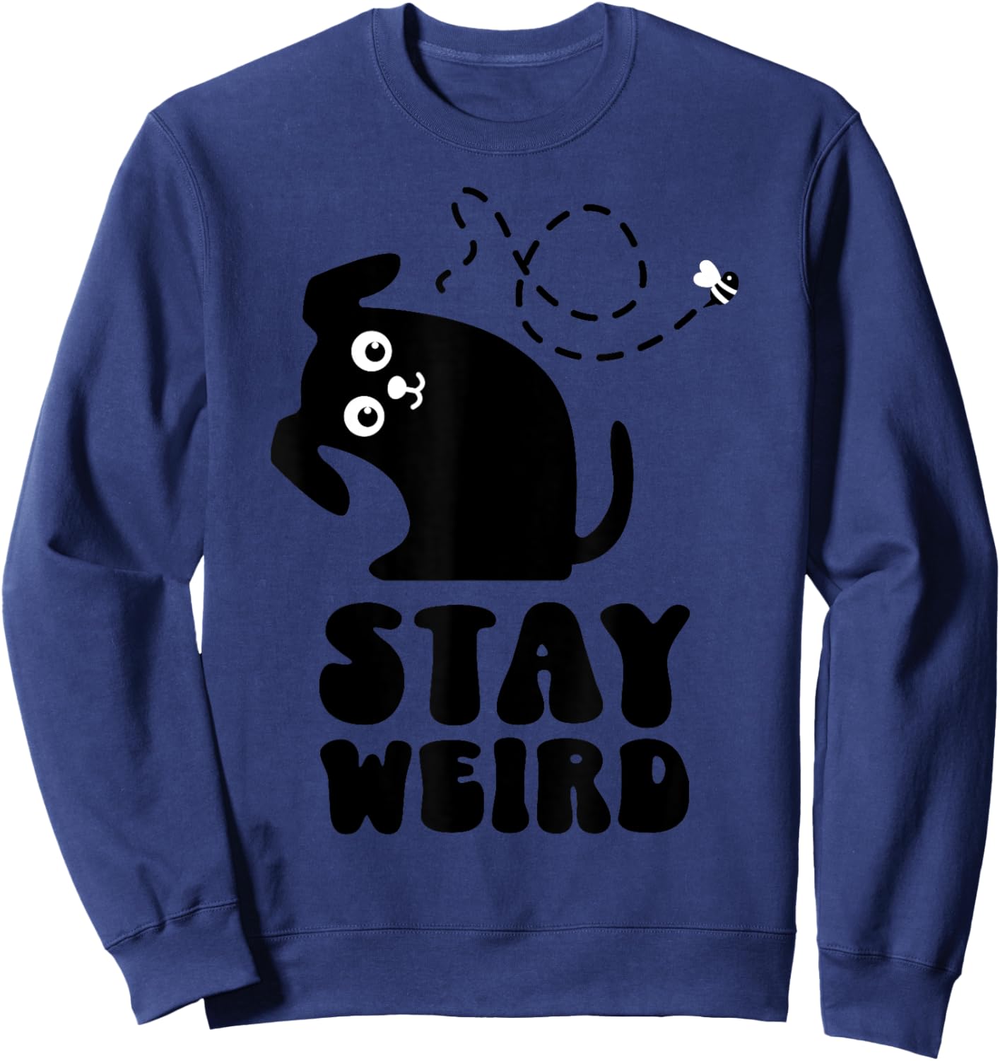 Weird Dog - Dog Mom - Dog Dad - Dog Lover Sweatshirt - Sweatshirt | Navy