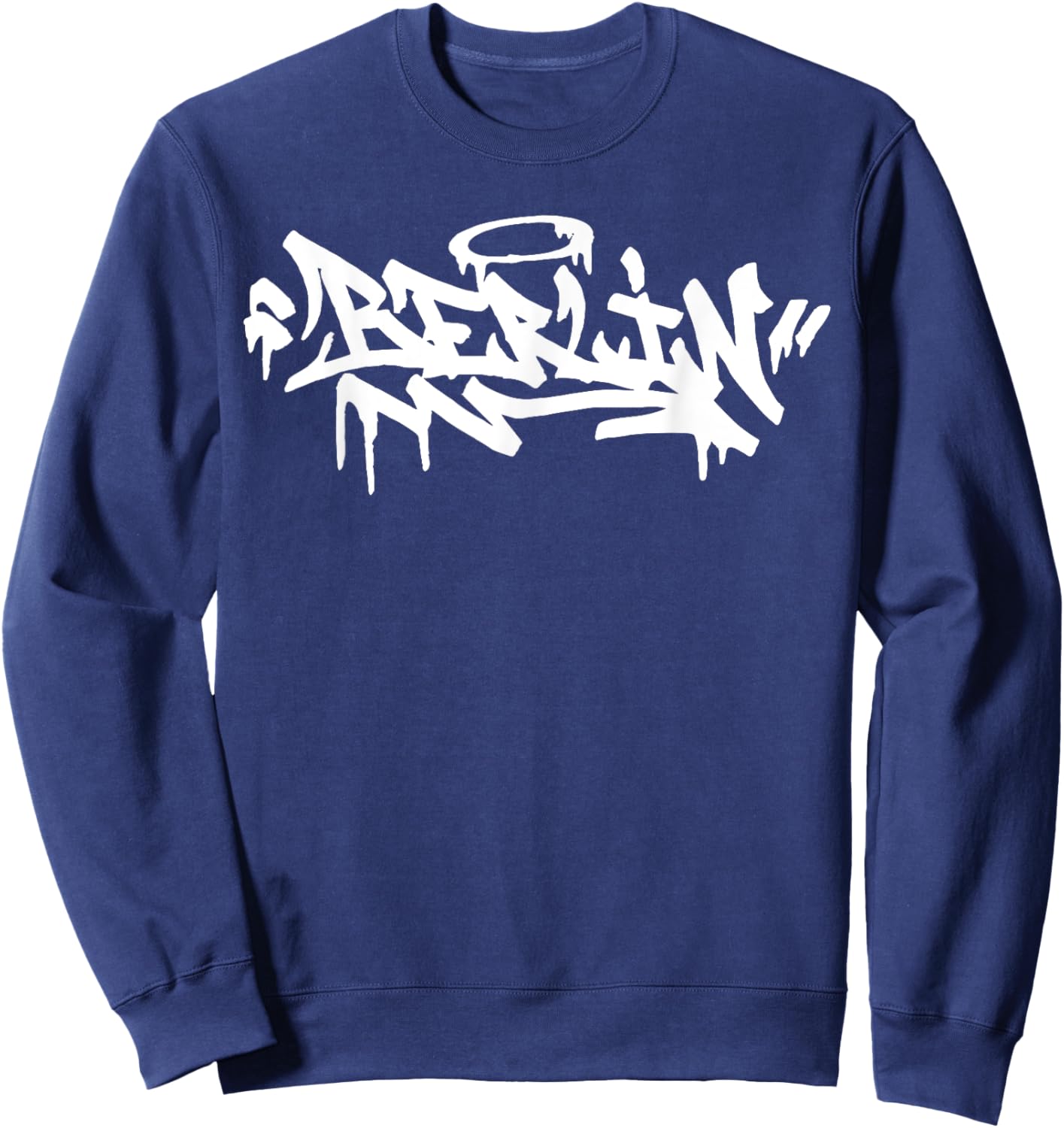 Berlin City Graffiti Street Art Handstyle Deutschland Hip Hop Sweatshirt - Sweatshirt | Navy