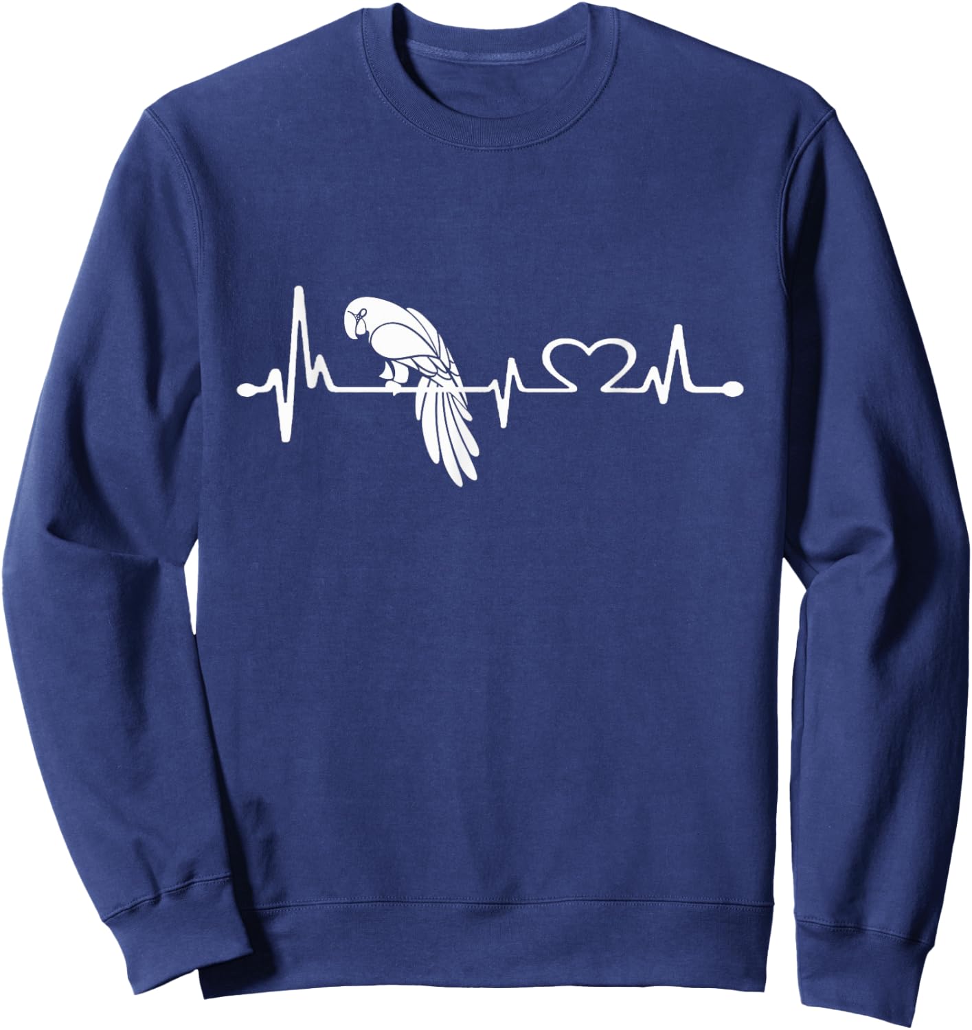 Love parrot Women Shirt parrot Lovers for kids and girls Sweatshirt - Sweatshirt | Navy