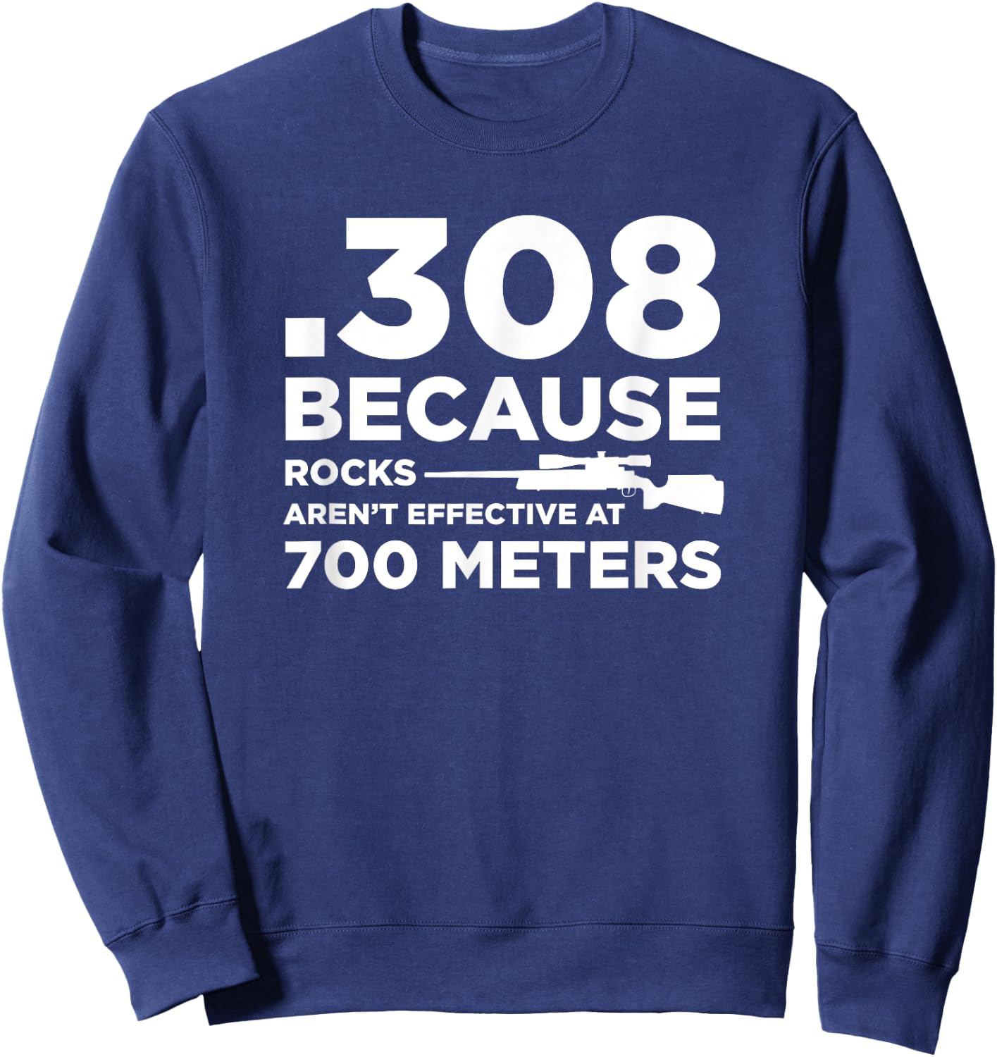 Funny Gun Owner Pro Second Amendment Rights USA Sweatshirt - Sweatshirt | Navy