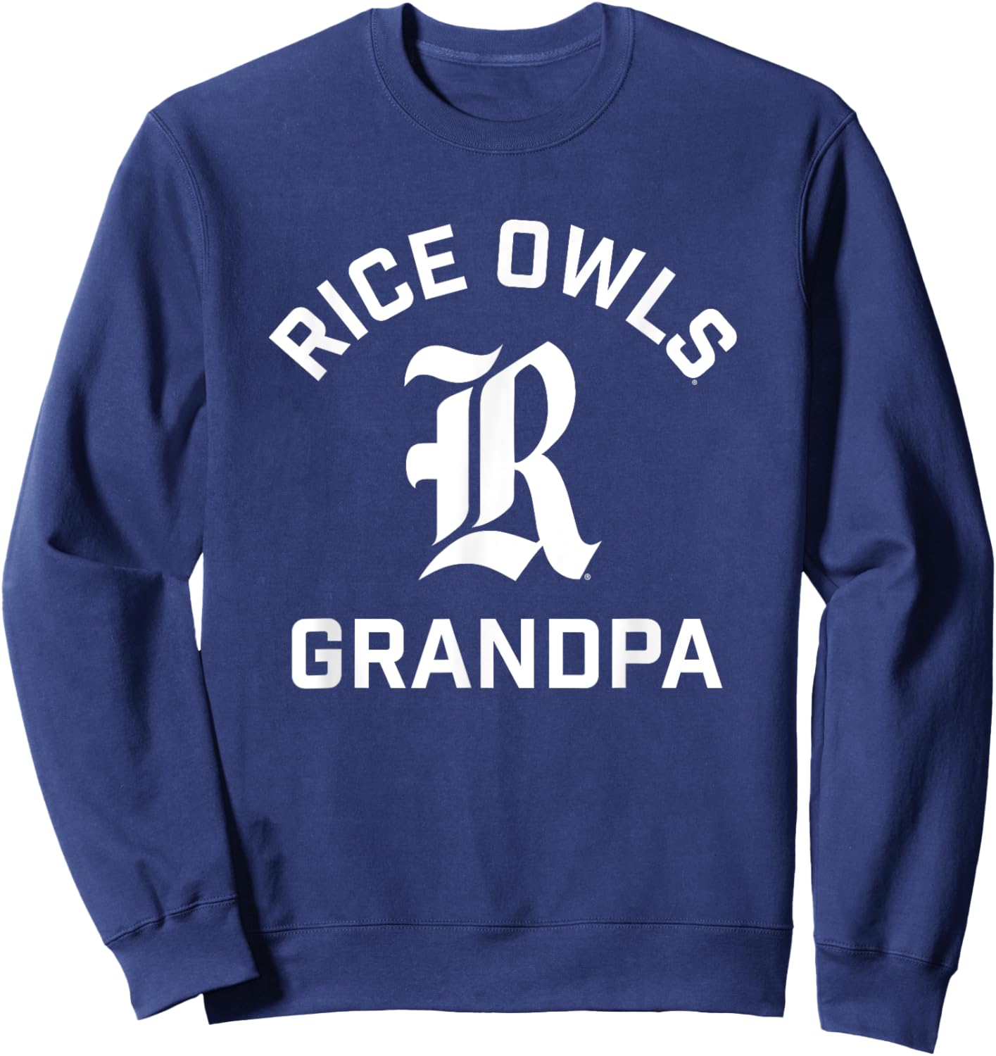 Rice University Owls Arched Grandpa Sweatshirt - Sweatshirt | Navy