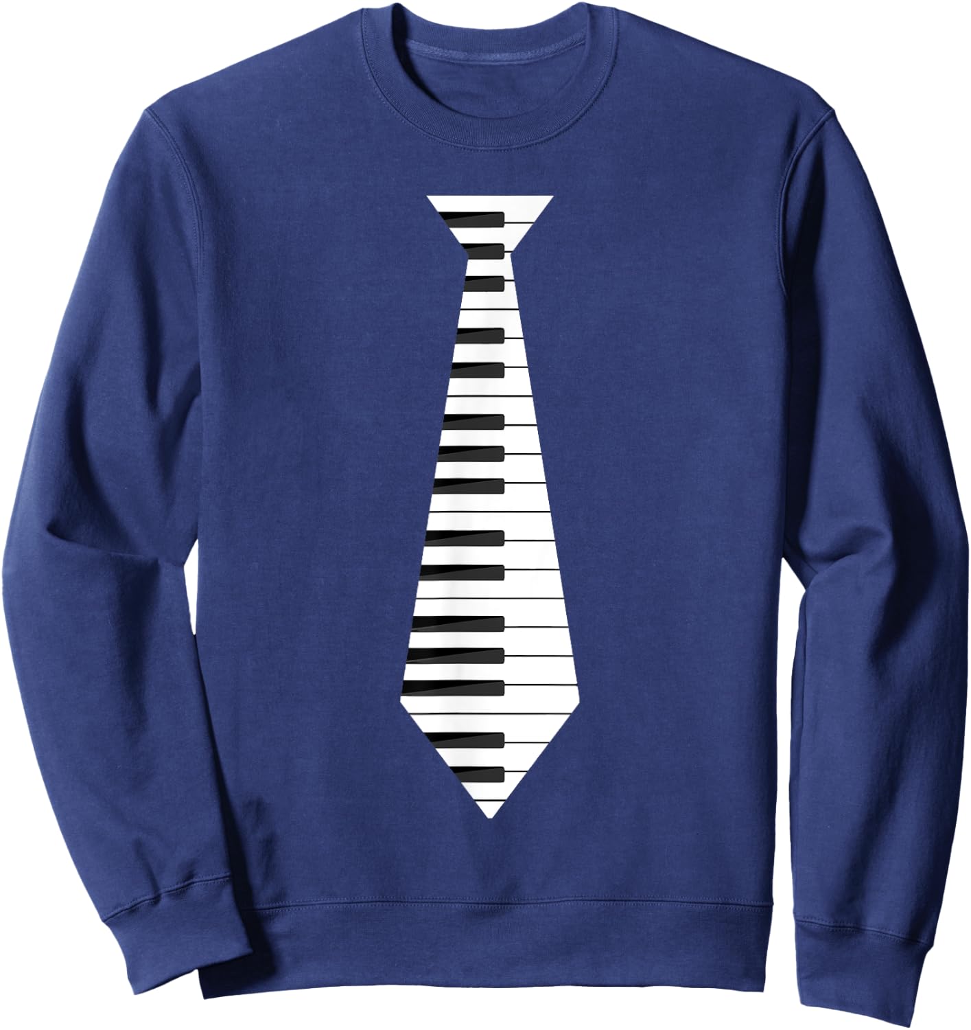 Musicians Piano Keyboard Necktie : & Graphic Sweatshirt - Sweatshirt | Navy
