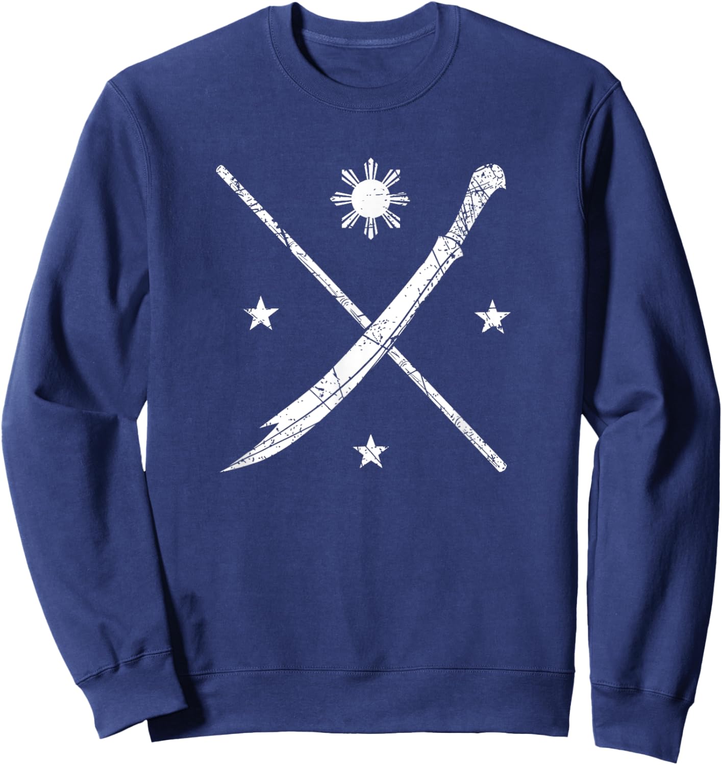 Philippines Proud Martial Arts Kali Eskrima Arnis Fighter Sweatshirt - Sweatshirt | Navy