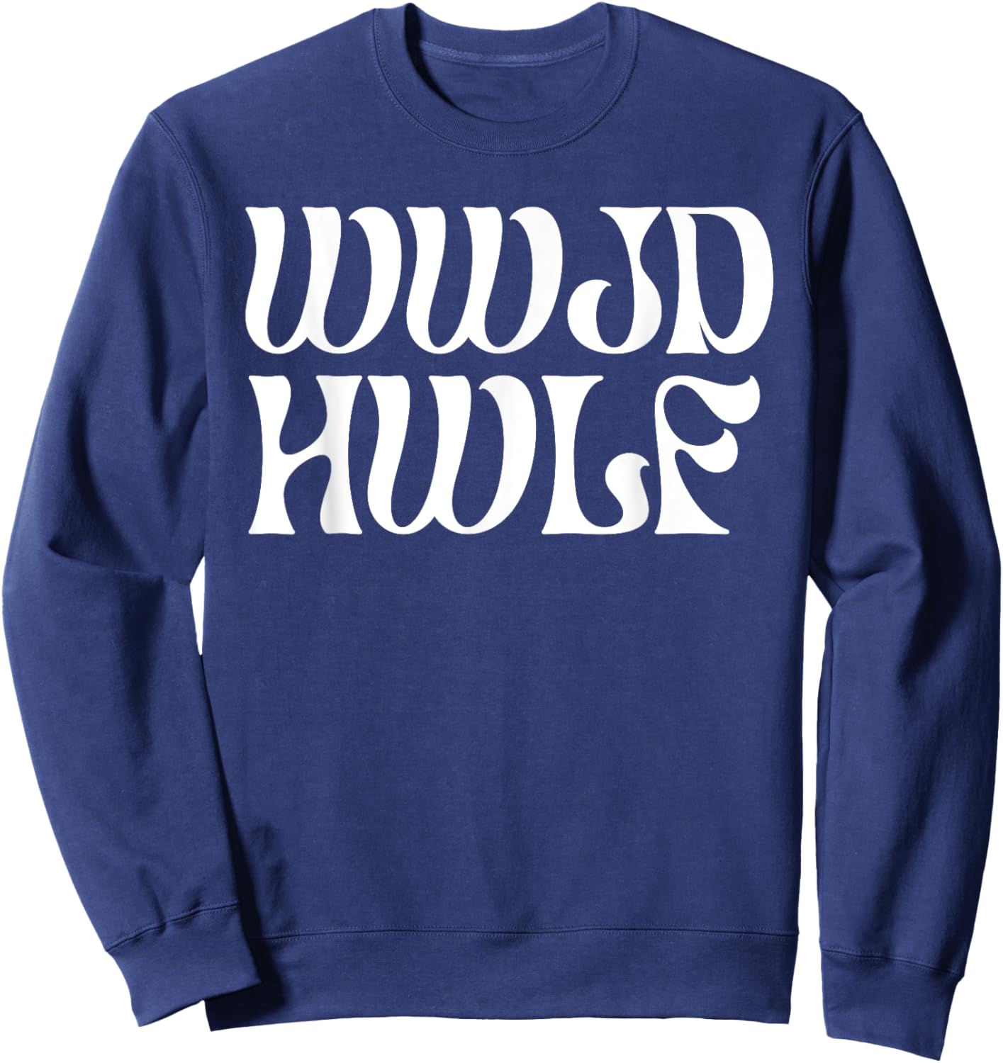 Vintage WWJD HWLF Sweatshirt - Sweatshirt | Navy