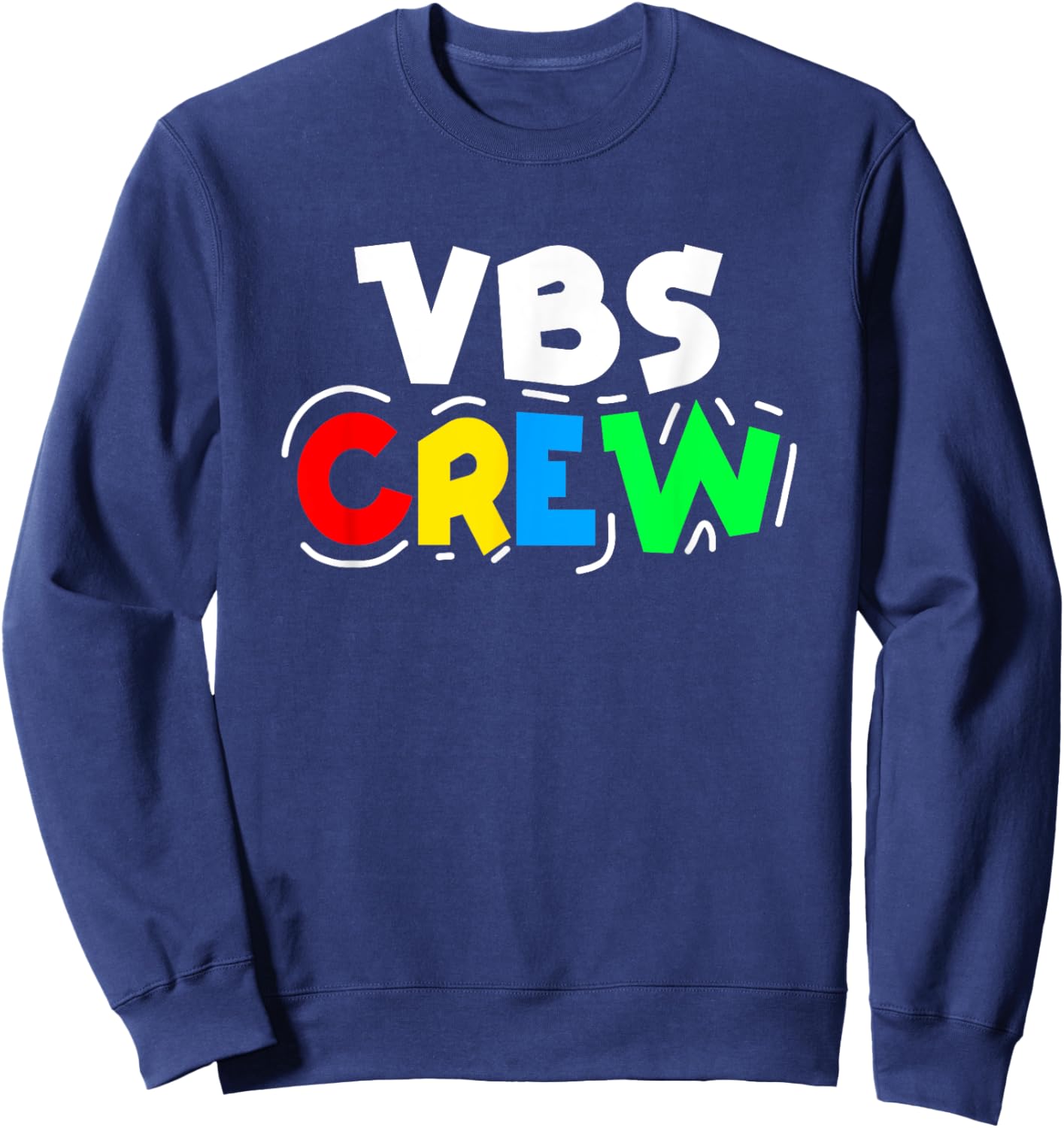 Kids Summer Church Christian Squad Camp Vbs Groovy Bible Sweatshirt - Sweatshirt | Navy