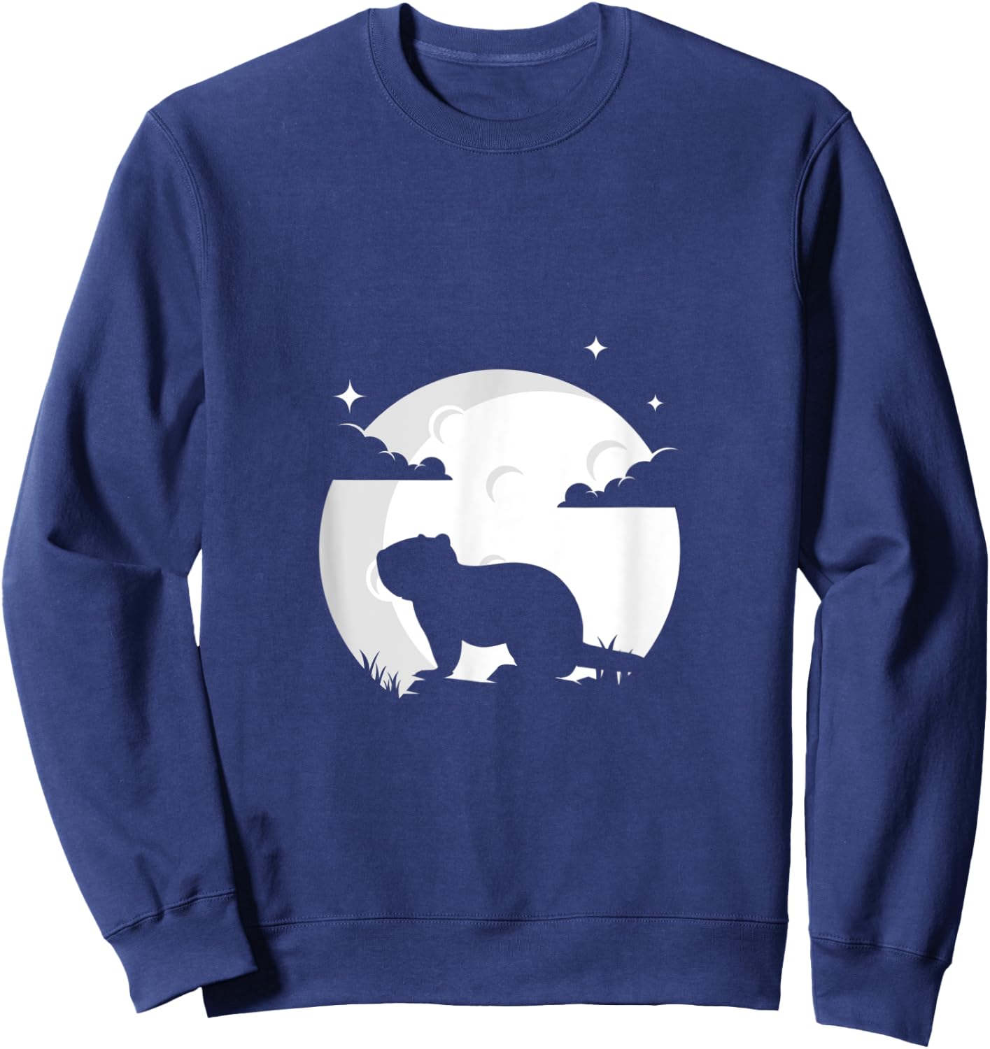 Beaver Moon Beaver Gift Pet Animal Sweatshirt - Sweatshirt | Navy
